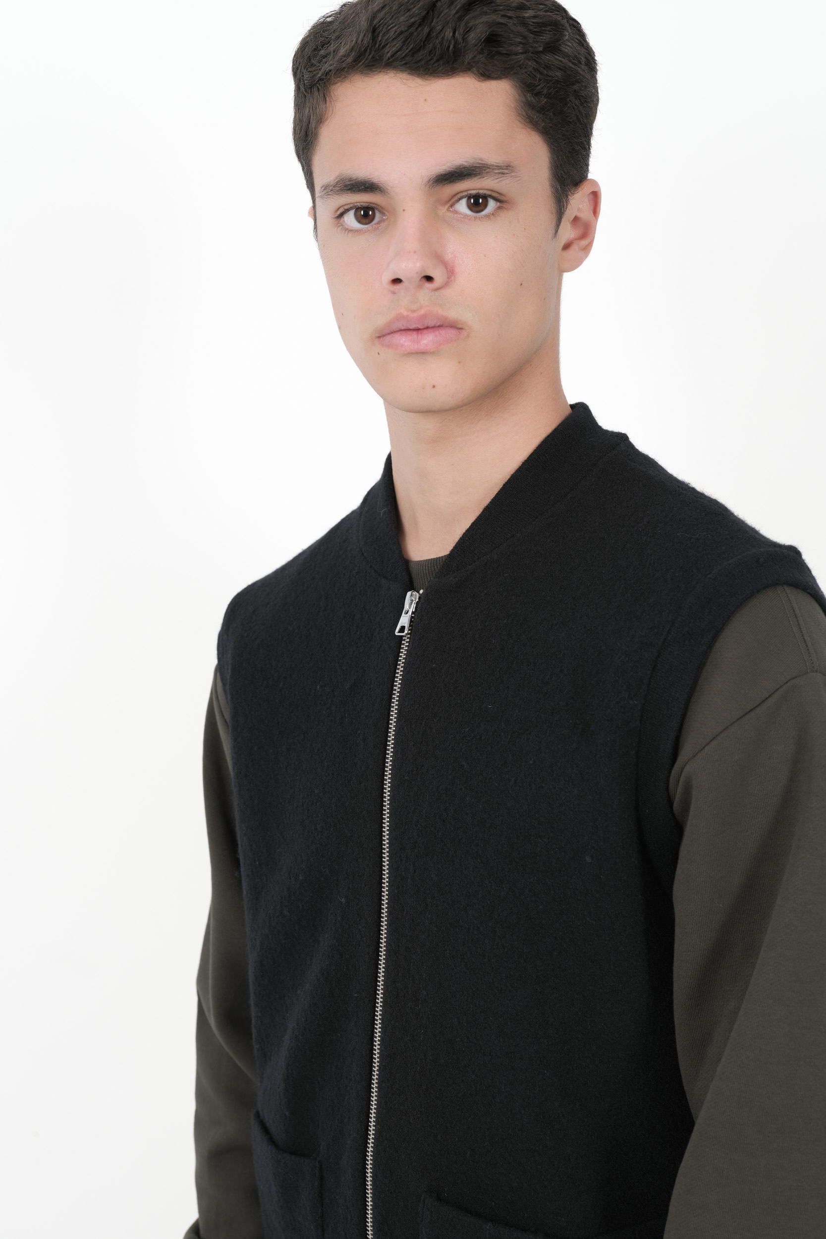 Image du produit GILET NN07 SANS MANCHE ZIPPE NOIR BOILED VEST-999