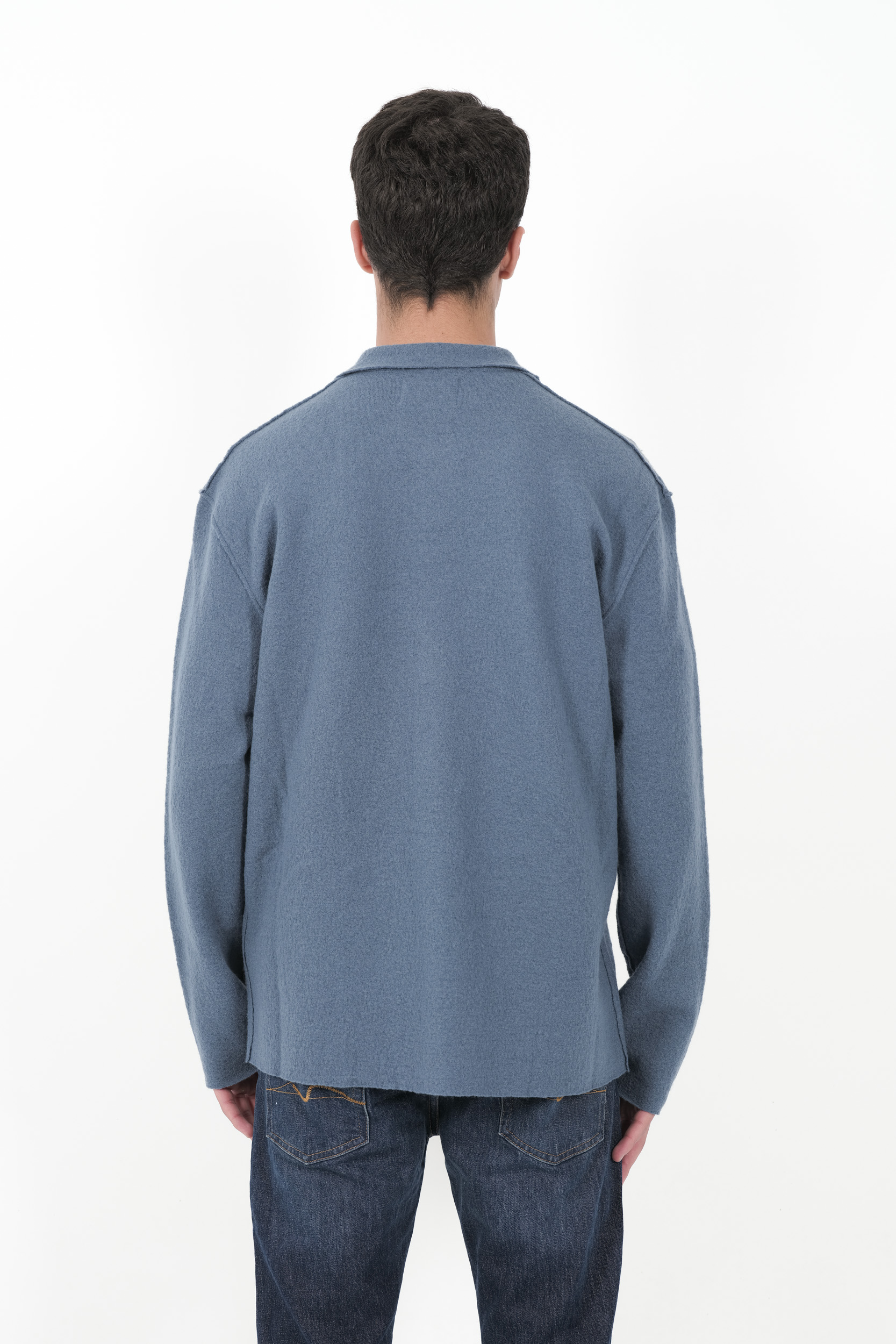  Image du produit SURCHEMISE NN07 EN LAINE BOUILLI BLEU JONAS-236 - 5