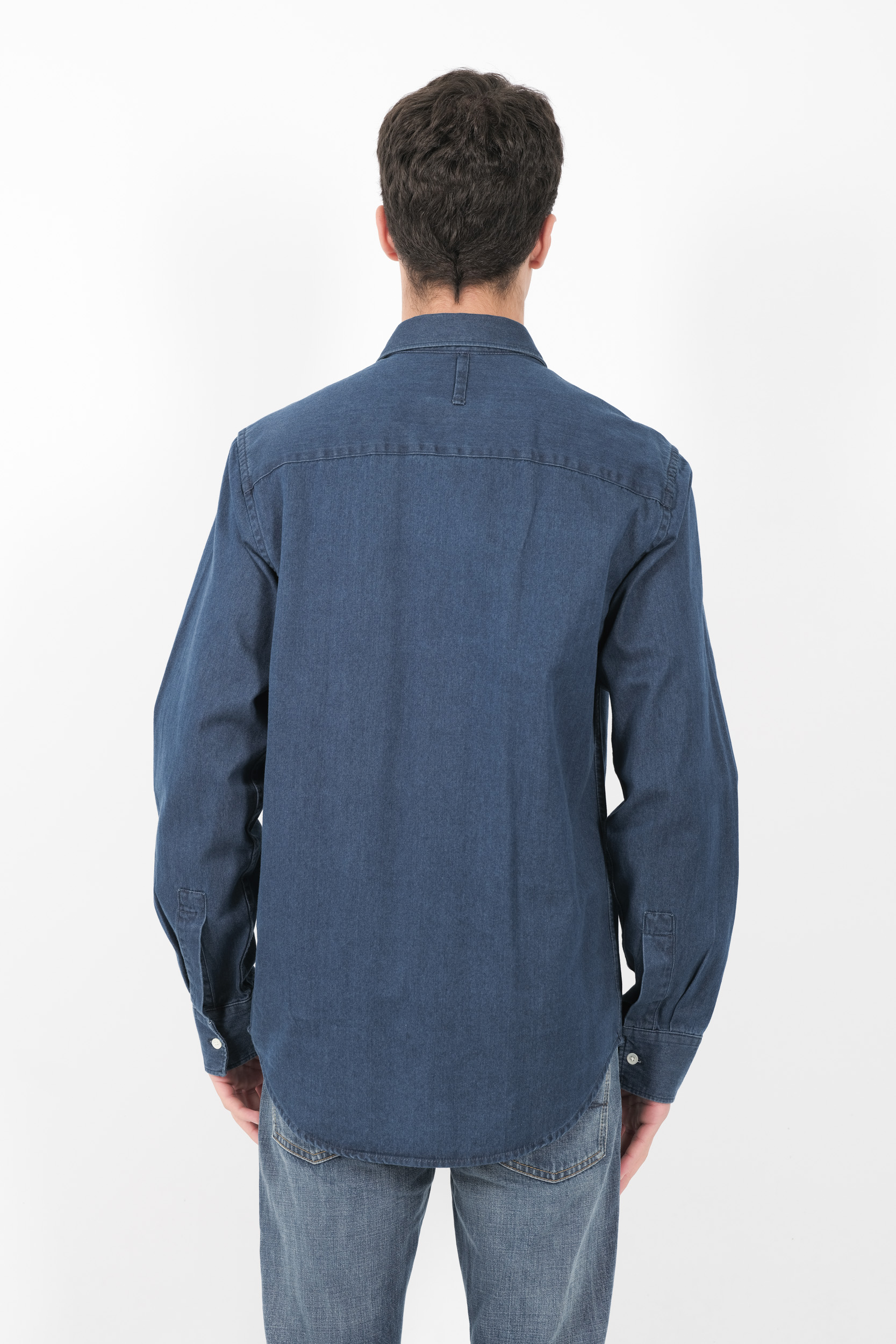 CHEMISE NN07 EN COTON BLEU JEANS COHEN-249