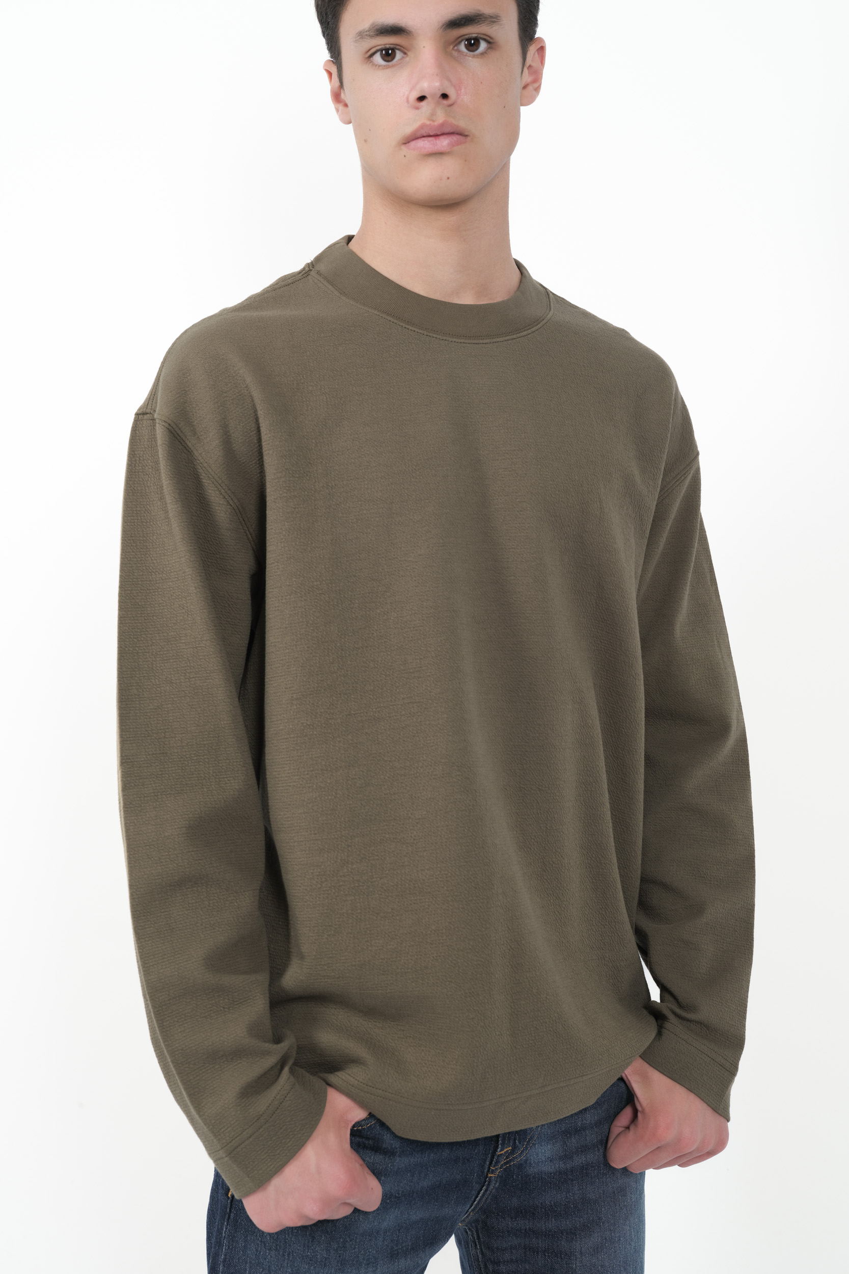 Image du produit SWEAT NN07 COL ROND KAKI BENJALS-377