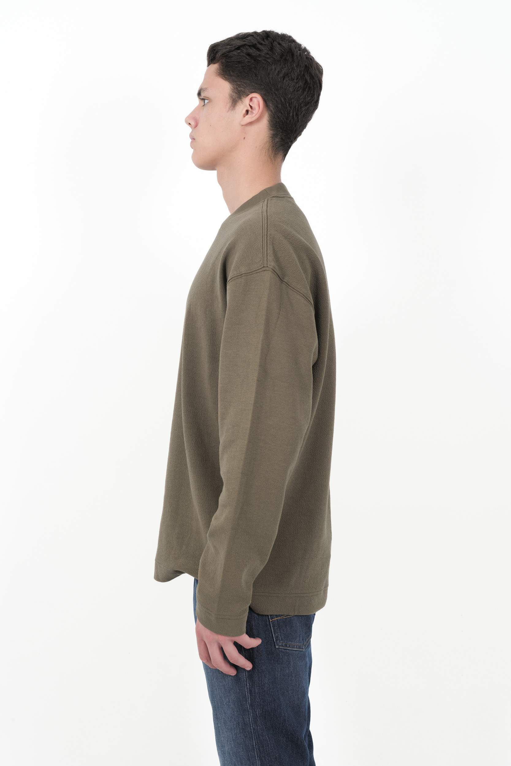  Image du produit SWEAT NN07 COL ROND KAKI BENJALS-377 - 4