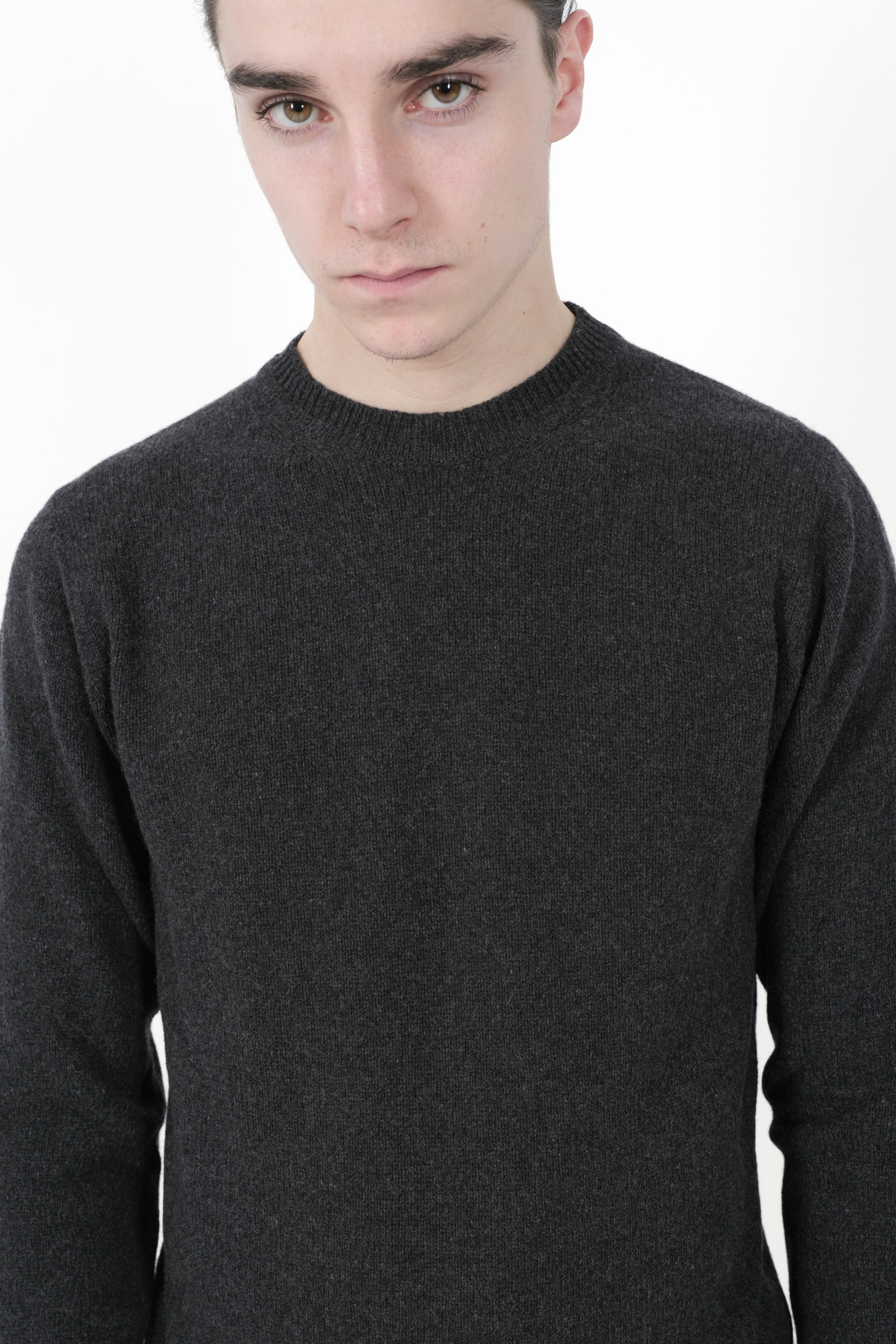 PULL RE_BRANDED COL ROND CACHEMIRE RECYCLE GRIS U4WA11-Y49