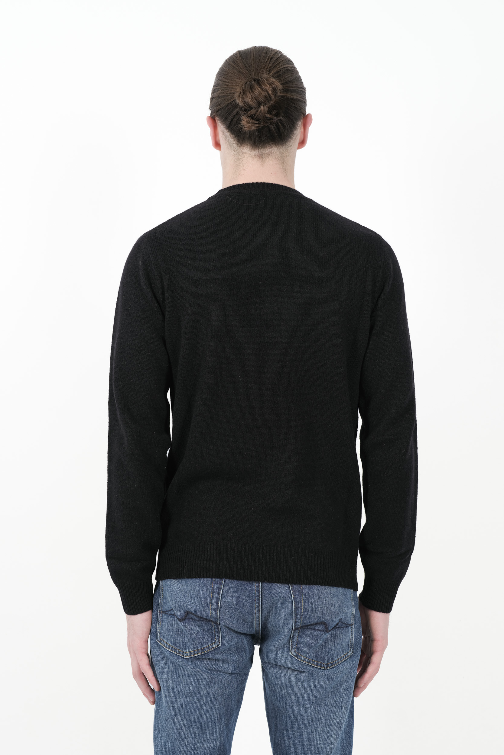 PULL RE_BRANDED COL ROND CACHEMIRE RECYCLE NOIR U4WA11-Y69