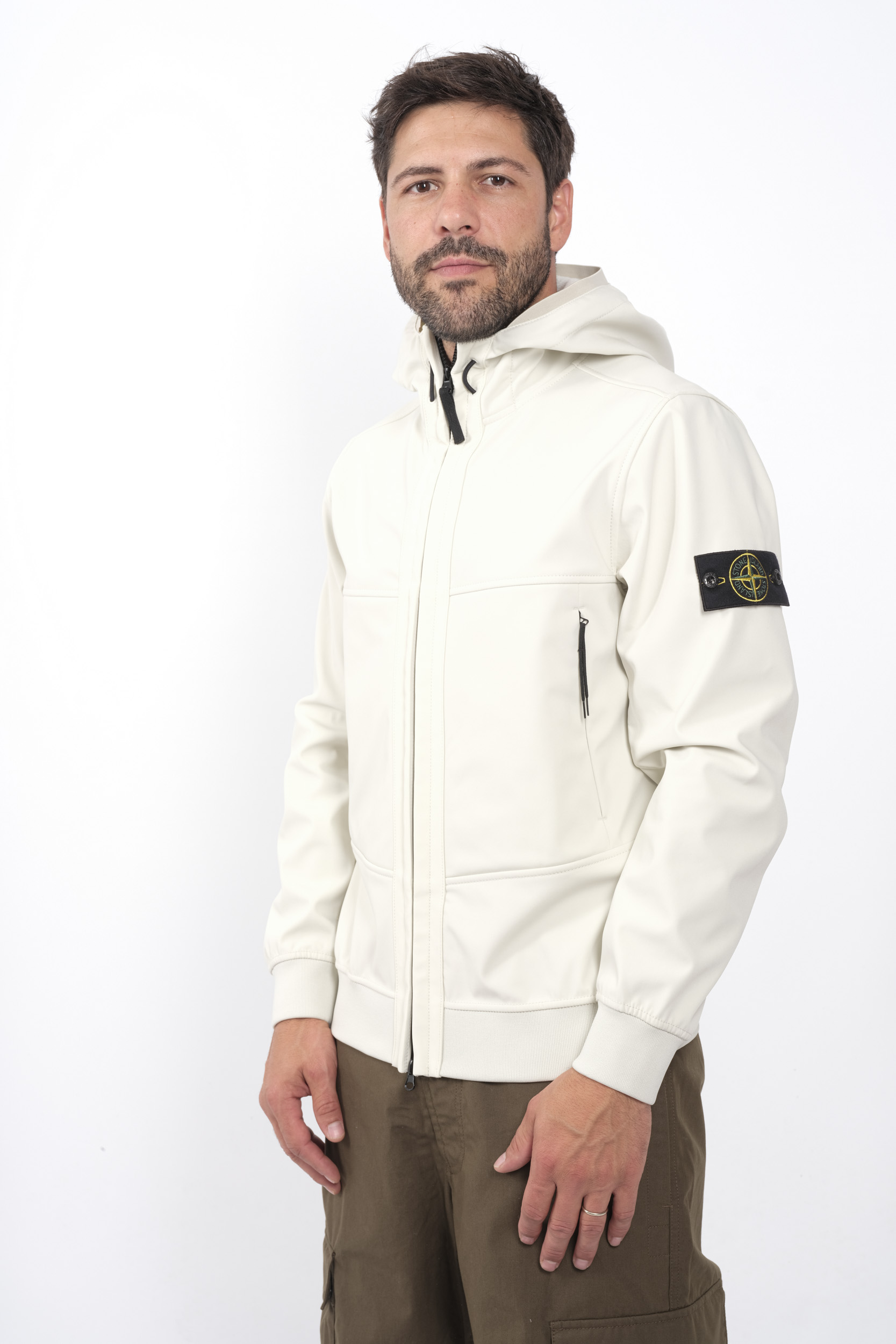 Image du produit SOFT SHELL STONE ISLAND ECRU 8115Q0322-V0097