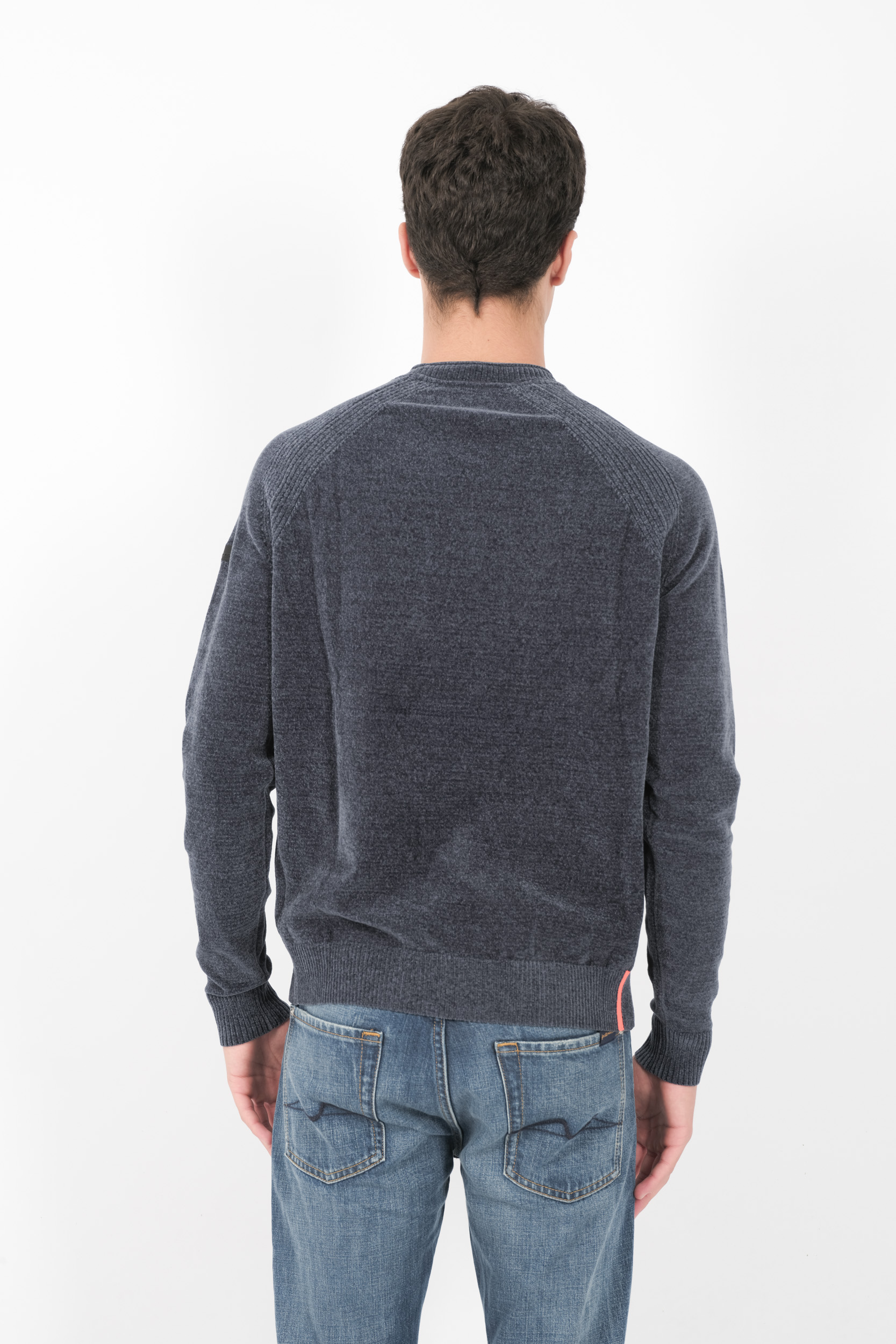 PULL RRD COL ROND MATIERE CHENILLE W24132-62