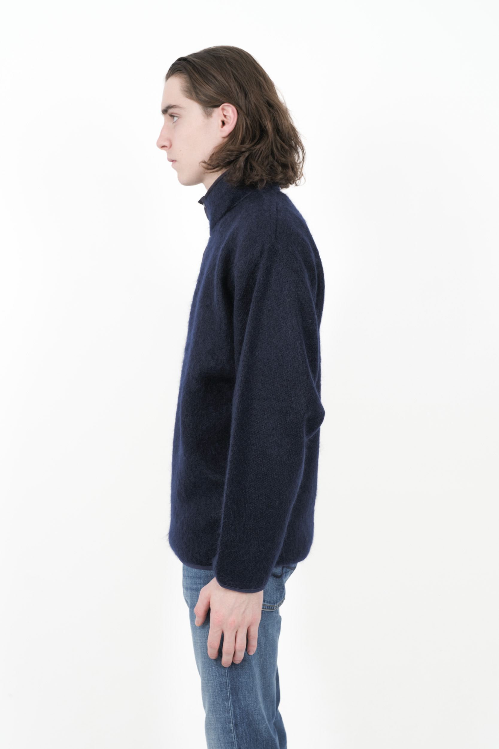 PULL NANAMICA EN MOHAIR BLEU S24FJ029