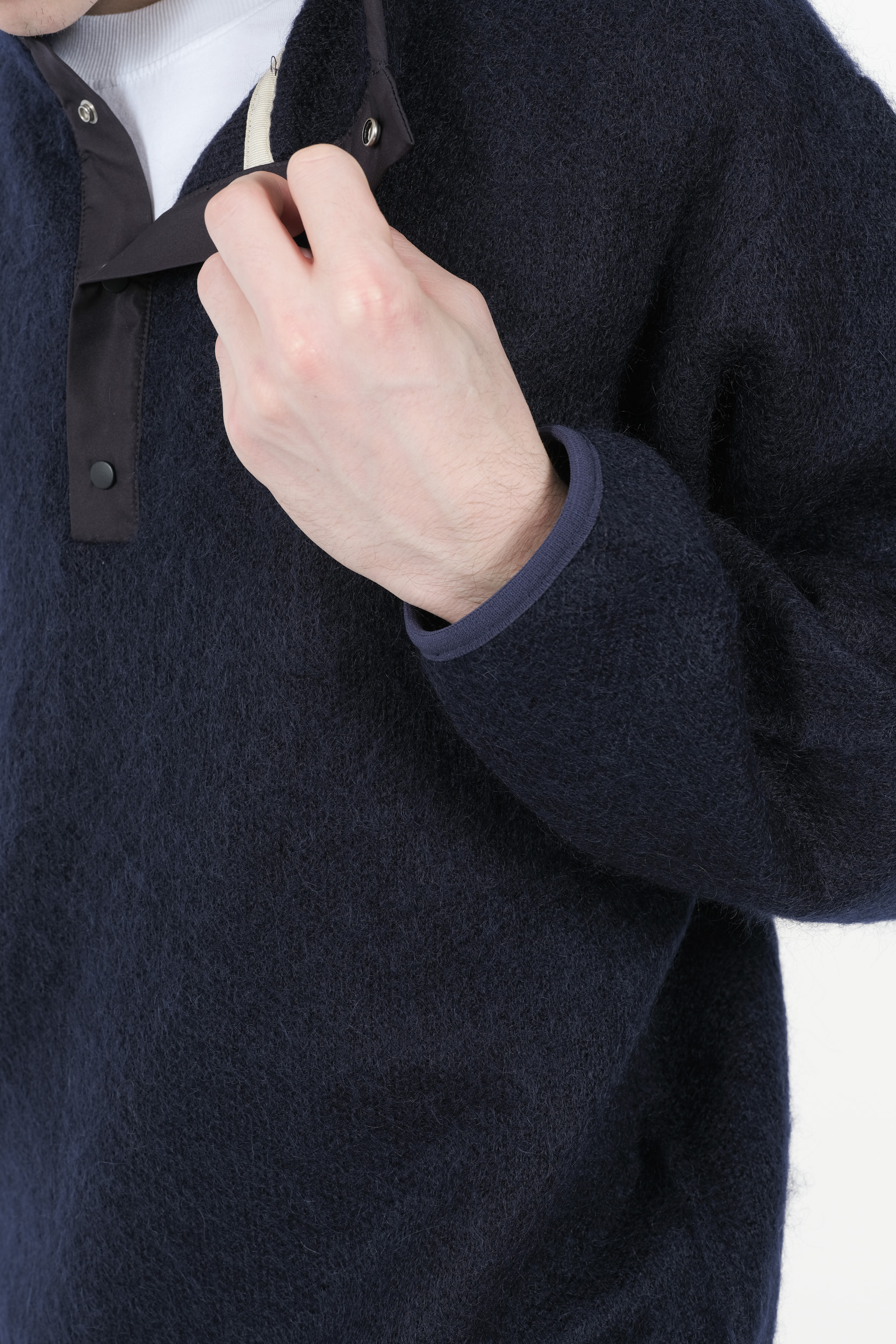 PULL NANAMICA EN MOHAIR BLEU S24FJ029