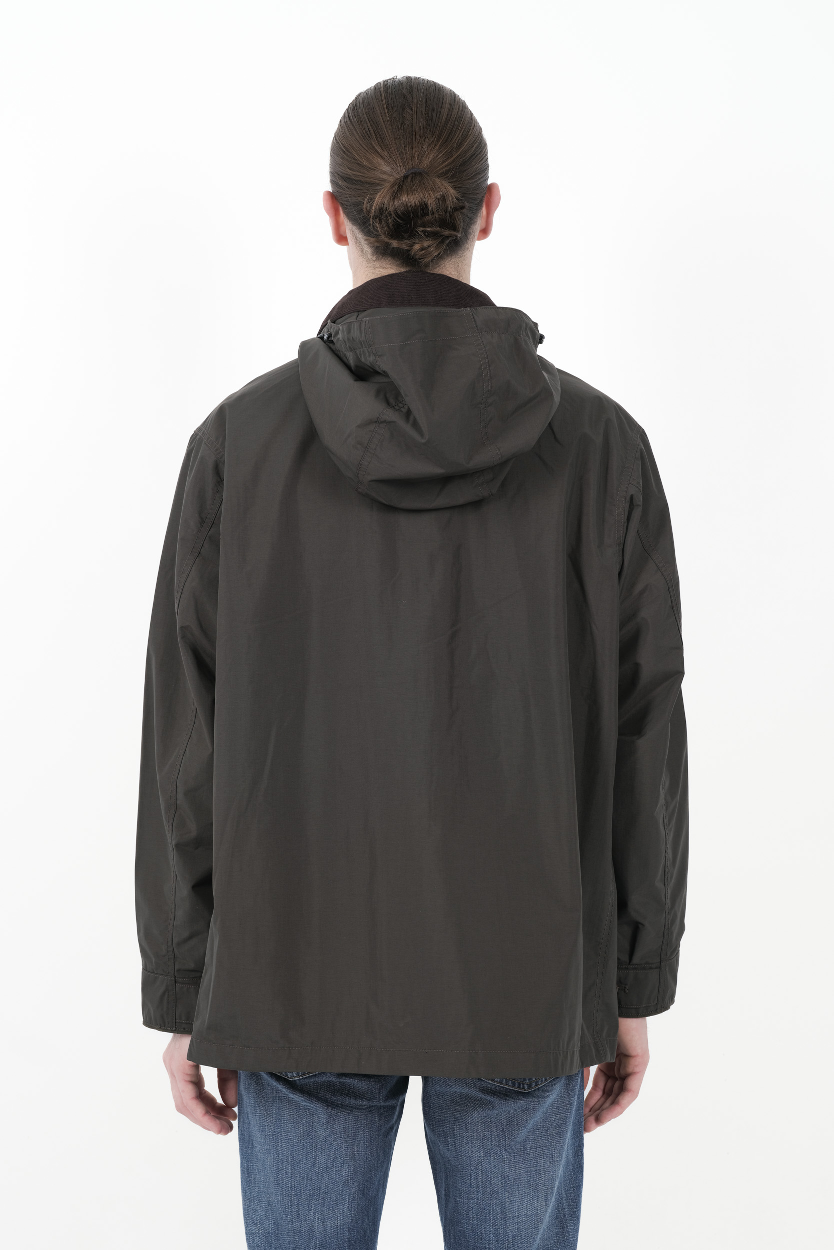 VESTE NANAMICA EN NYLON A CAPUCHE VERTE S24FJ036