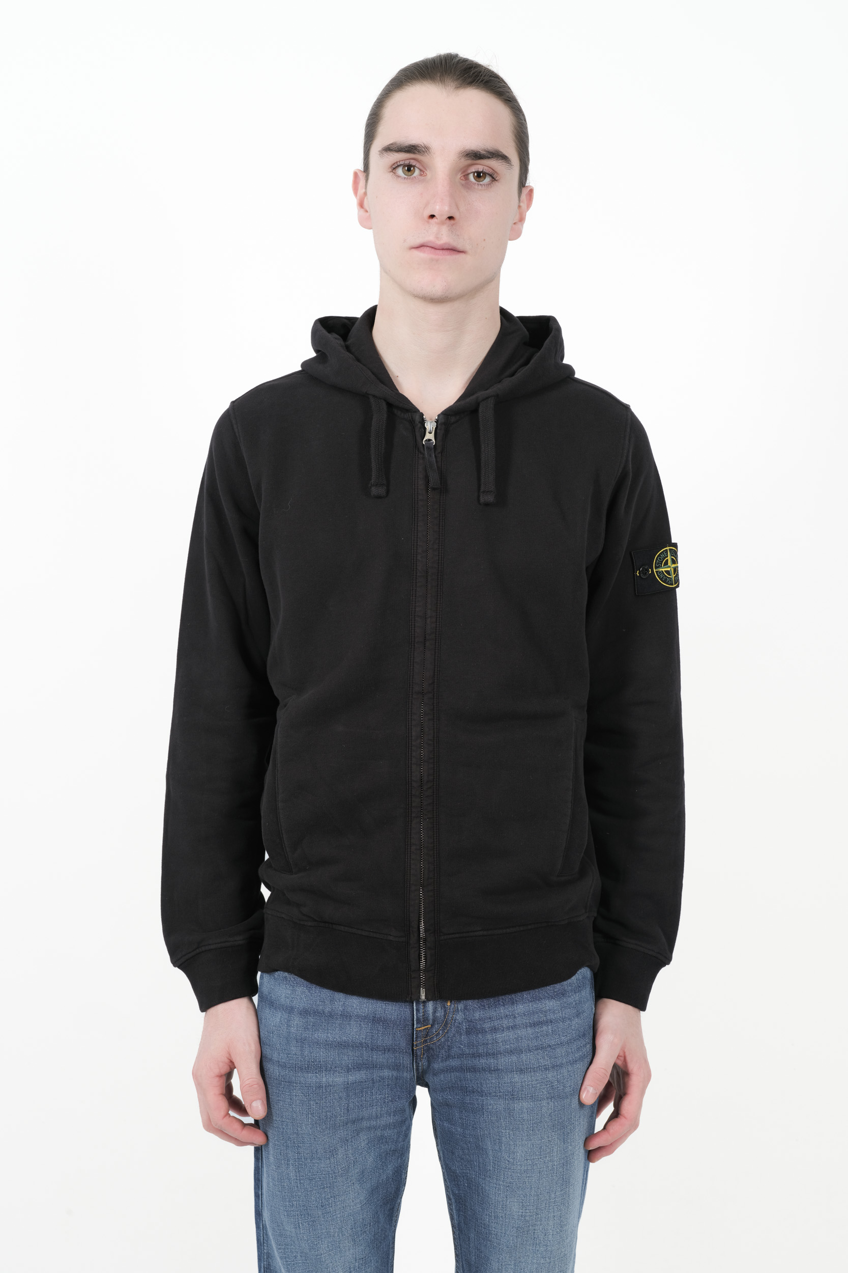  Image du produit SWEAT STONE ISLAND CAPUCHE ZIPPE NOIR 811563520-V0029 - 3