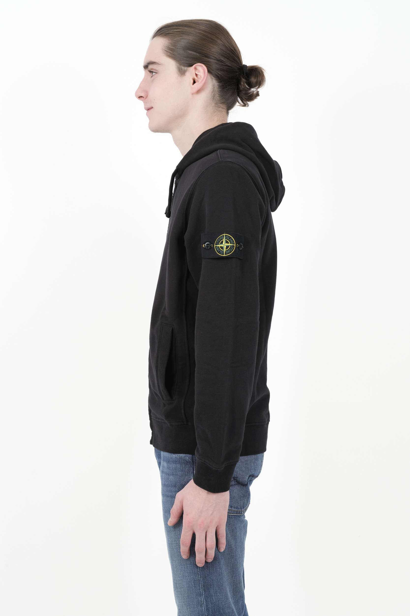  Image du produit SWEAT STONE ISLAND CAPUCHE ZIPPE NOIR 811563520-V0029 - 4