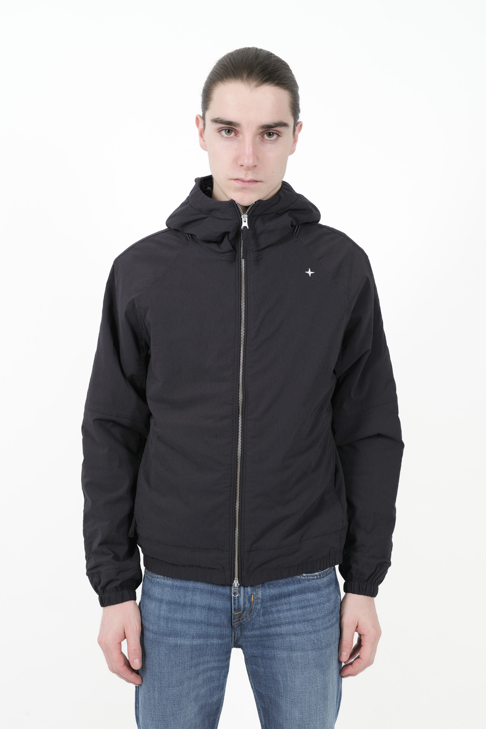  Image du produit BLOUSON STONE ISLAND STELLINA NYLON ET LAINE ANTHRACITE 8115415G2-V0062 - 3