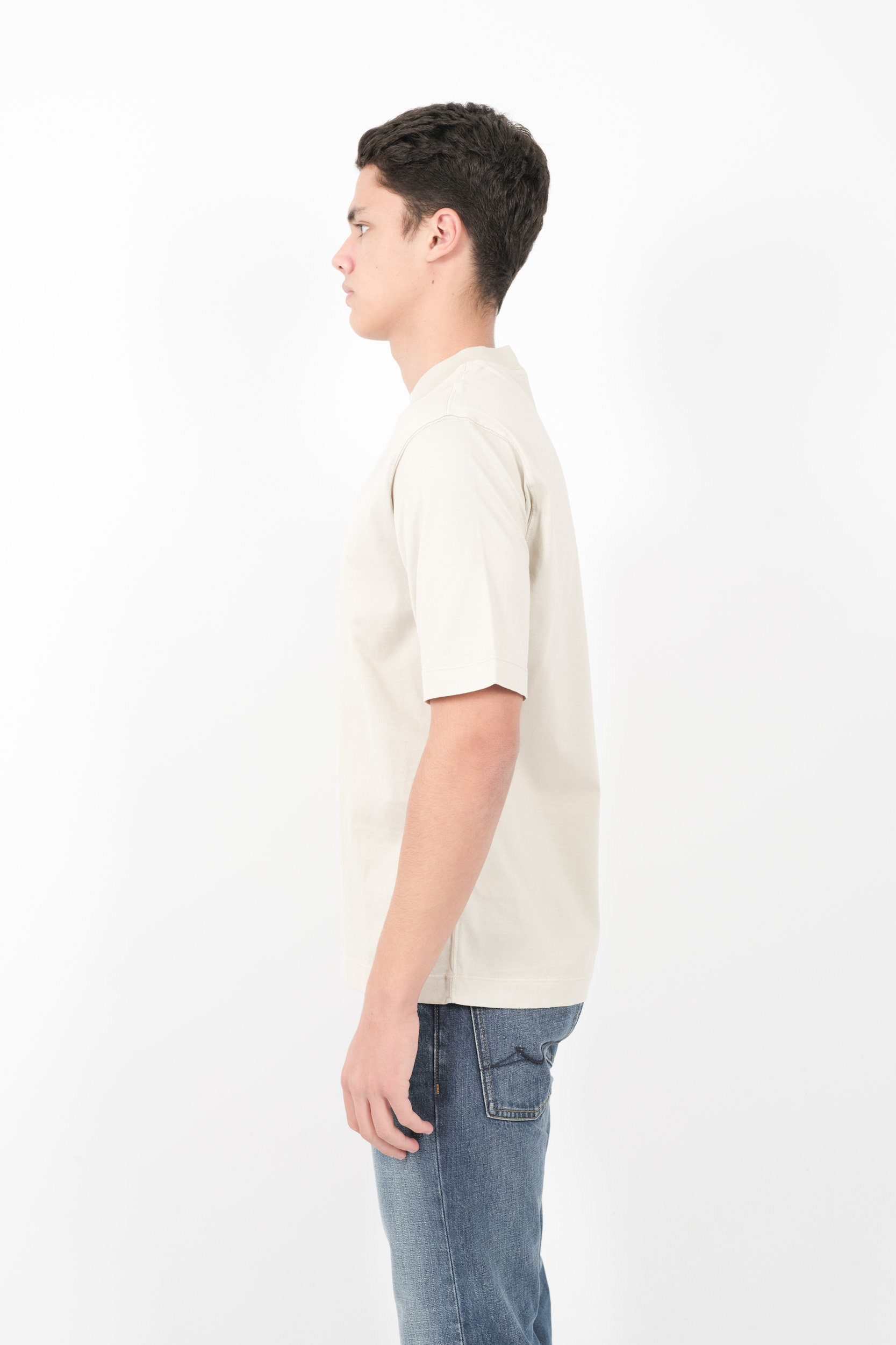 TEE-SHIRT STONE ISLAND STELLINA 100% COTON BEIGE 8115202G3-V0095