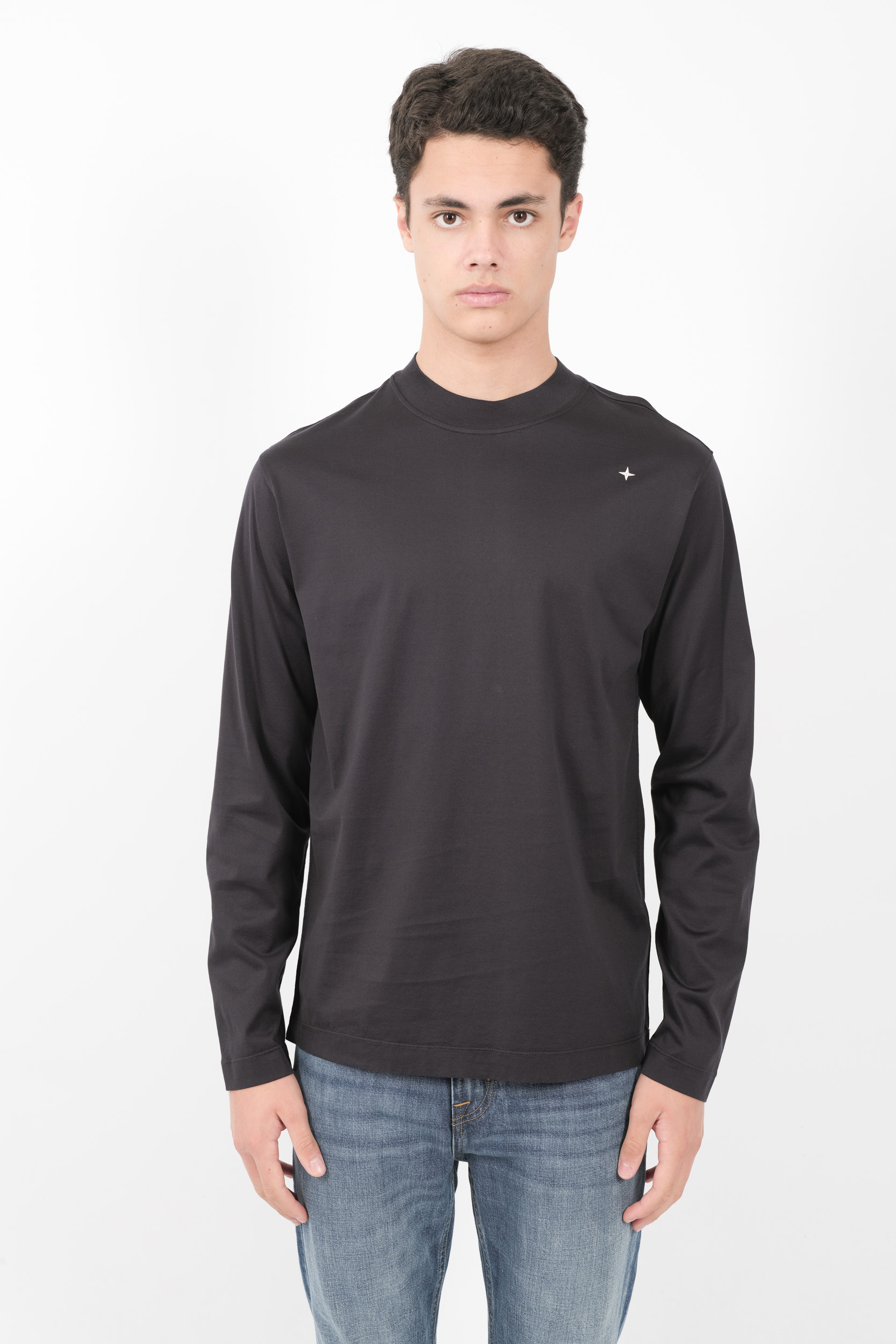  Image du produit TEE-SHIRT STONE ISLAND STELLINA 100% COTON MANCHES LONGUES MARINE 8115211G3-V002 - 3