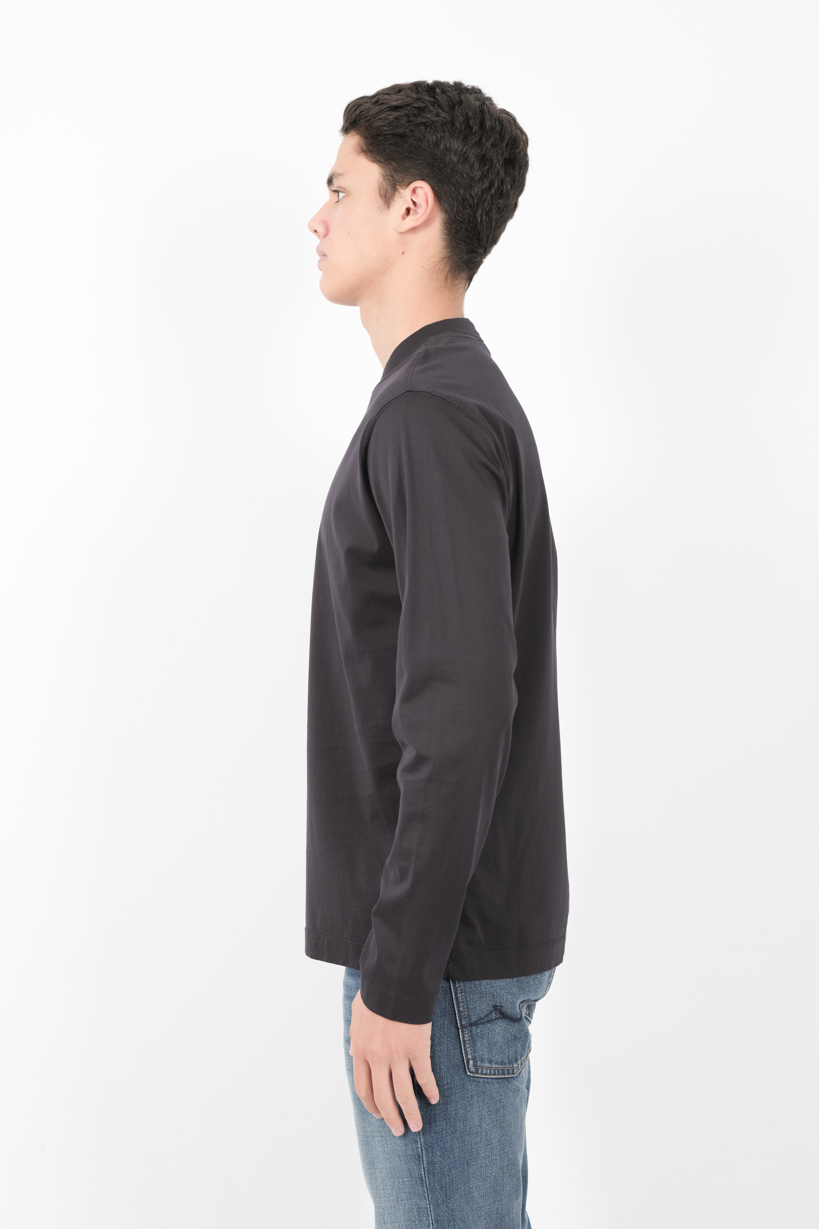  Image du produit TEE-SHIRT STONE ISLAND STELLINA 100% COTON MANCHES LONGUES MARINE 8115211G3-V002 - 4