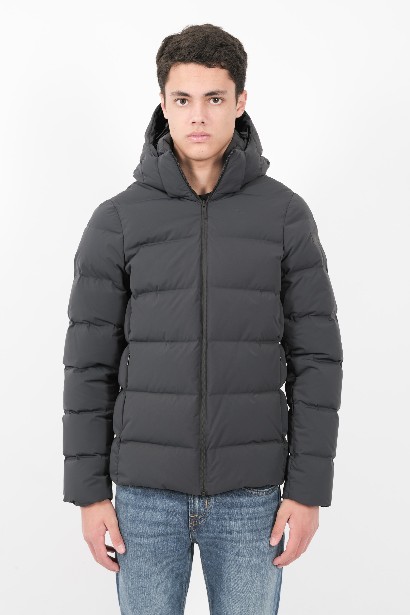  Image du produit DOUDOUNE RRD A CAPUCHE MATELASSEE GRIS W24006-11 - 3