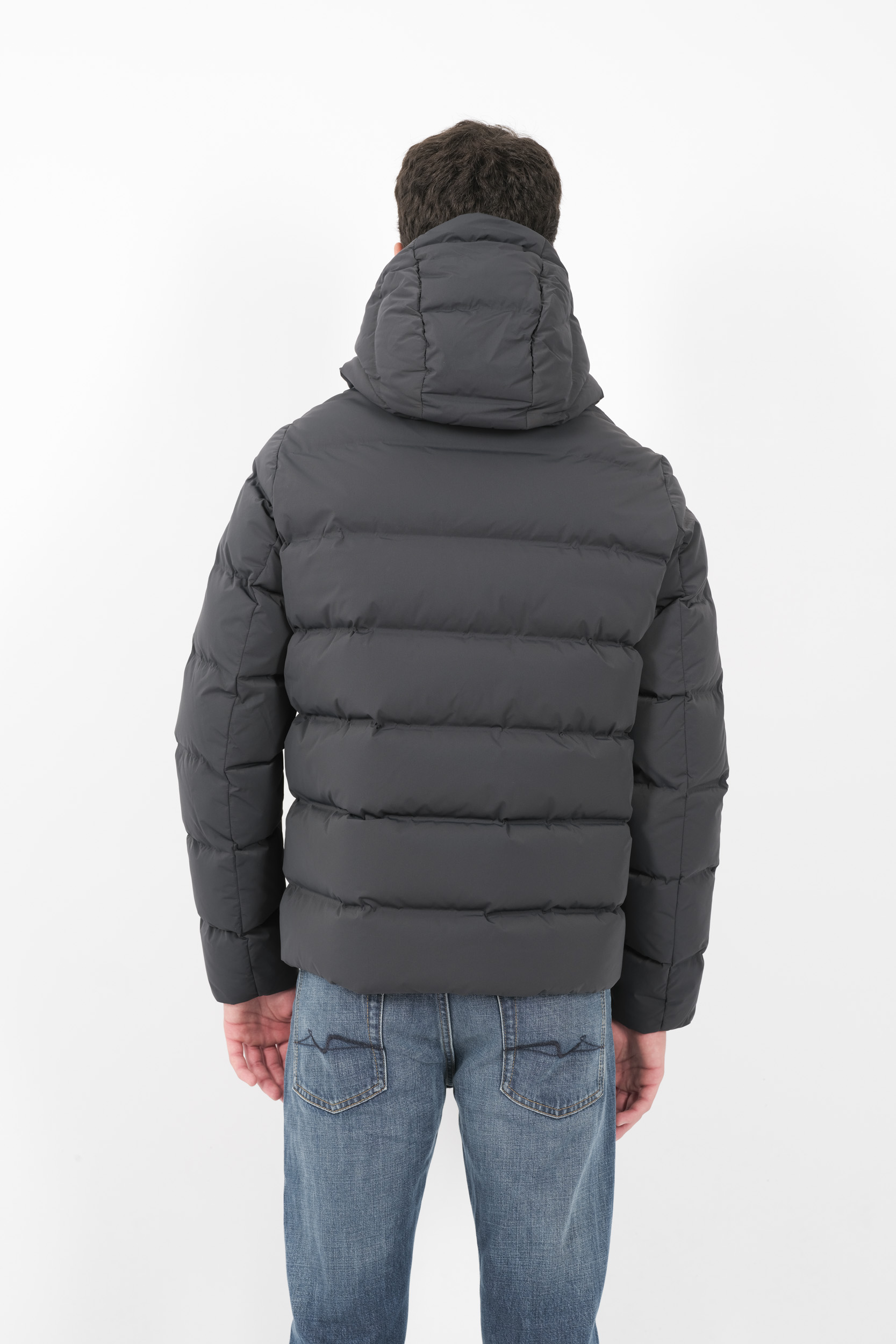  Image du produit DOUDOUNE RRD A CAPUCHE MATELASSEE GRIS W24006-11 - 5