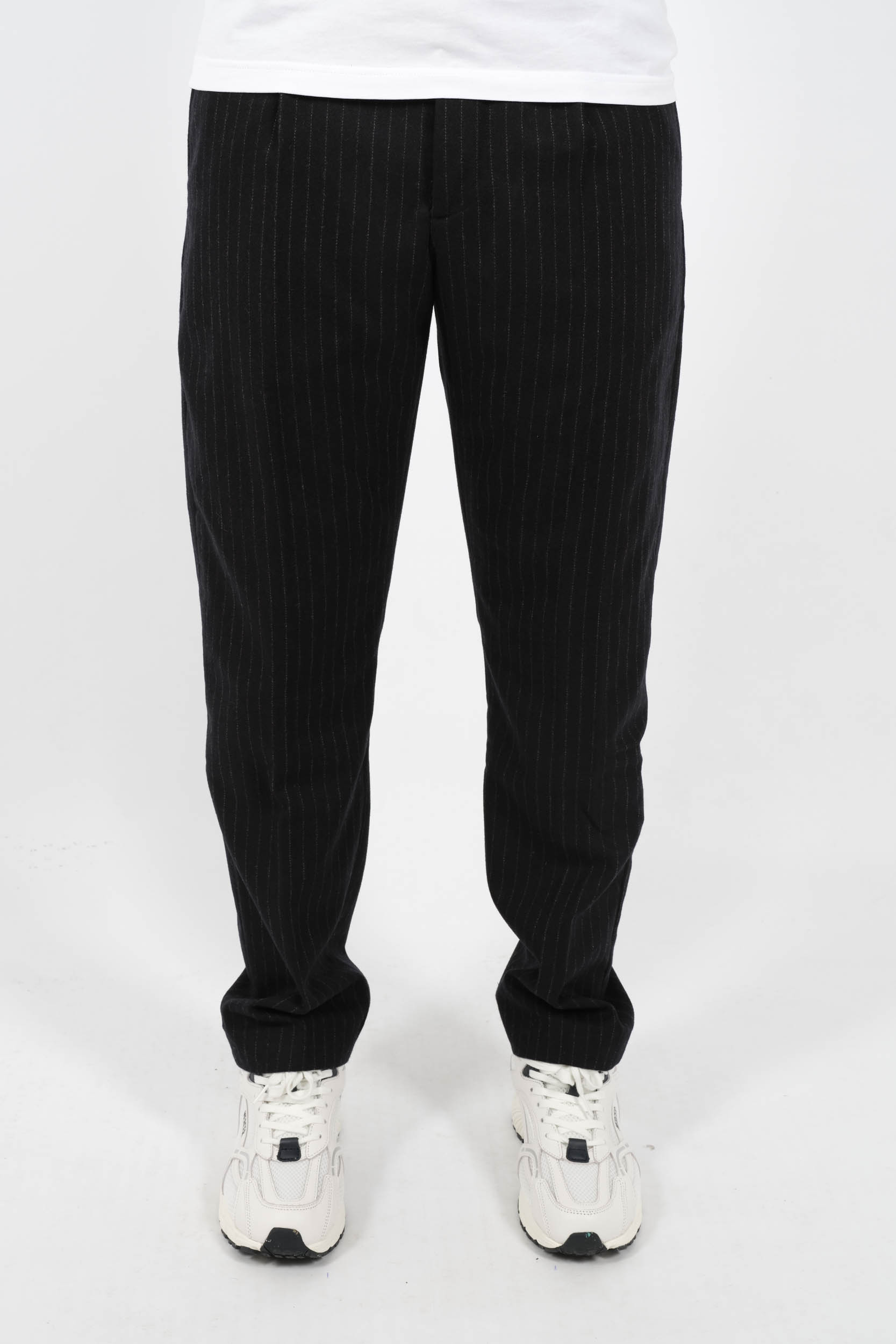  Image du produit PANTALON NN07 EN LAINE A FINES RAYURES MARINE BILL1630-724 - 3