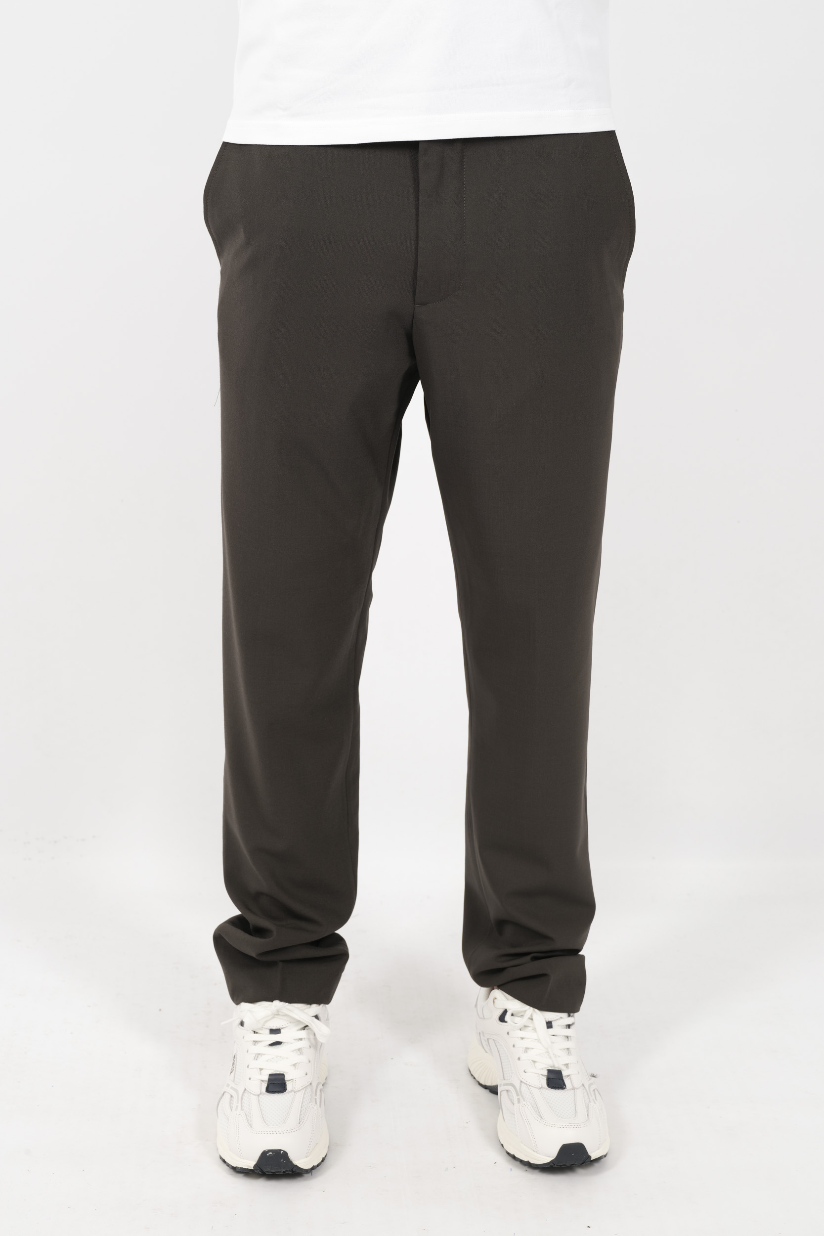 PANTALON NN07 COUPE REGULIERE AVEC CORDON DE SERRAGE VERT BILLIE1088-354