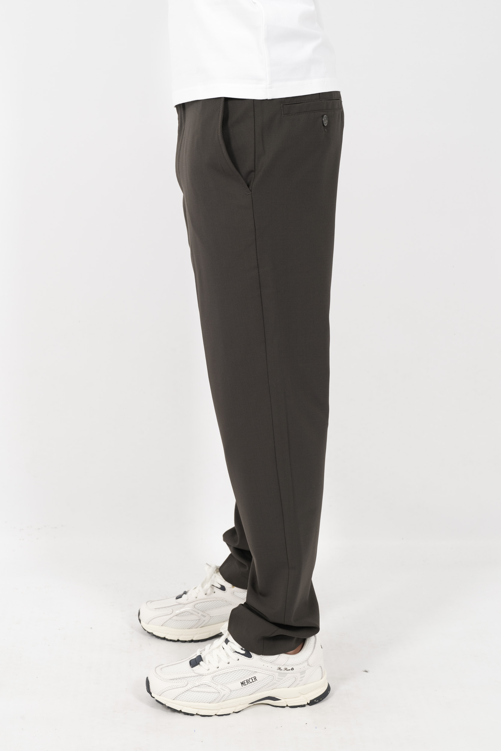 PANTALON NN07 COUPE REGULIERE AVEC CORDON DE SERRAGE VERT BILLIE1088-354