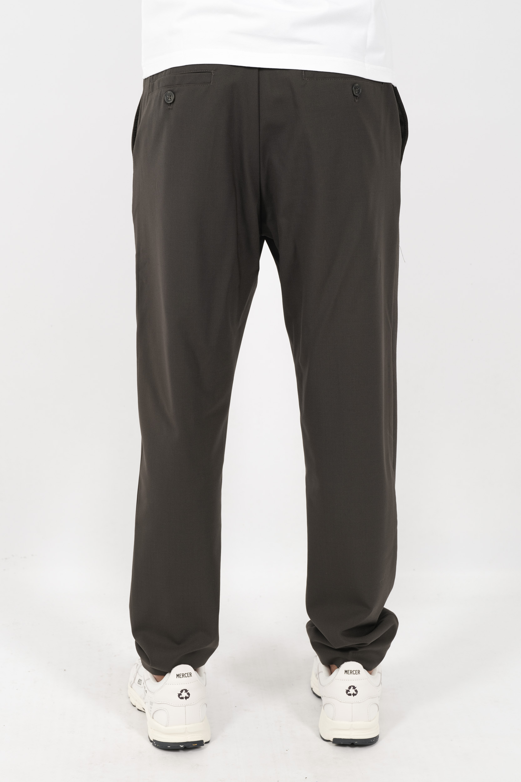 PANTALON NN07 COUPE REGULIERE AVEC CORDON DE SERRAGE VERT BILLIE1088-354