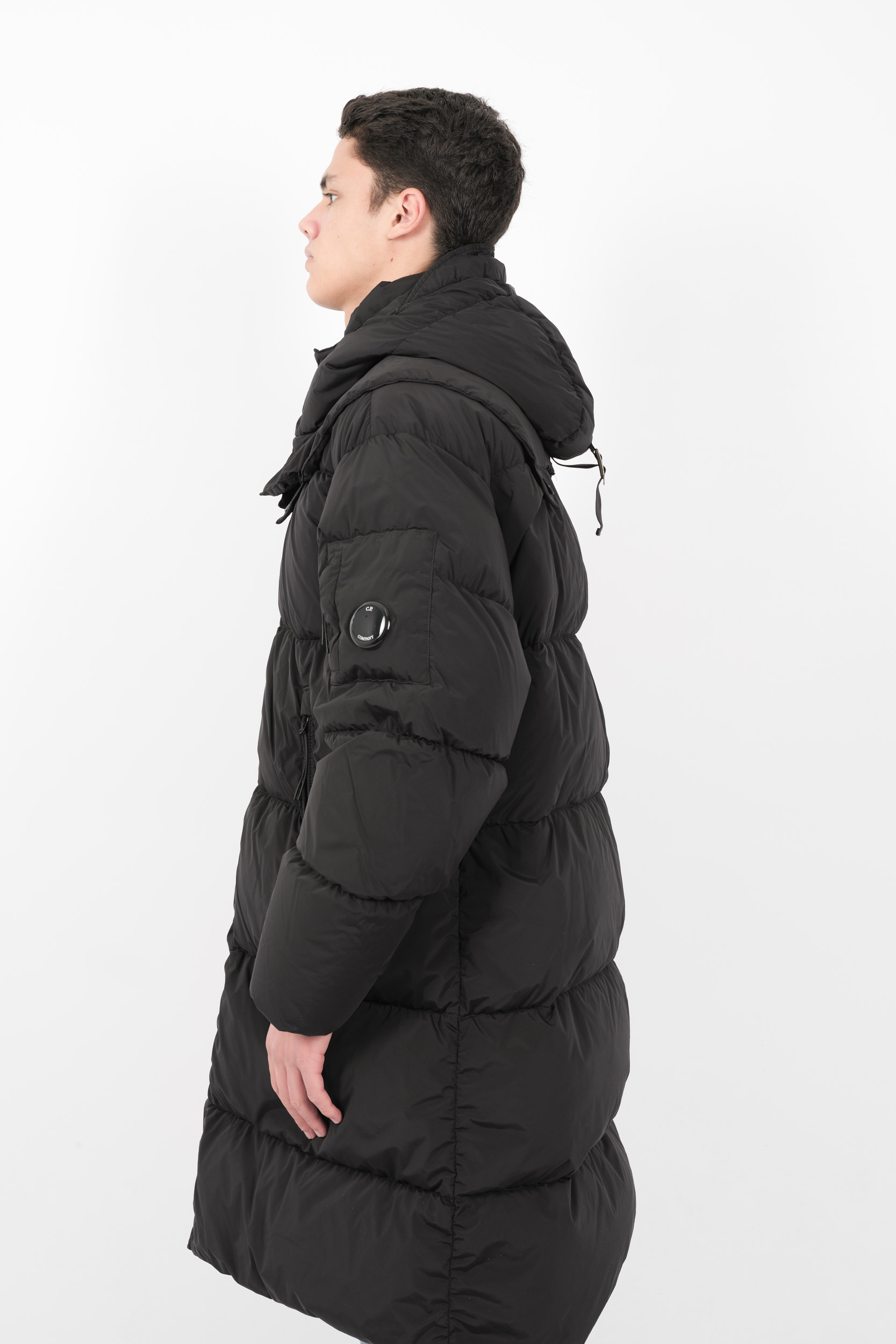 VESTE C.P COMPANY EN DUVET AVEC CAPUCHE BOUTONNEE EN NYCRA-R W202A-999