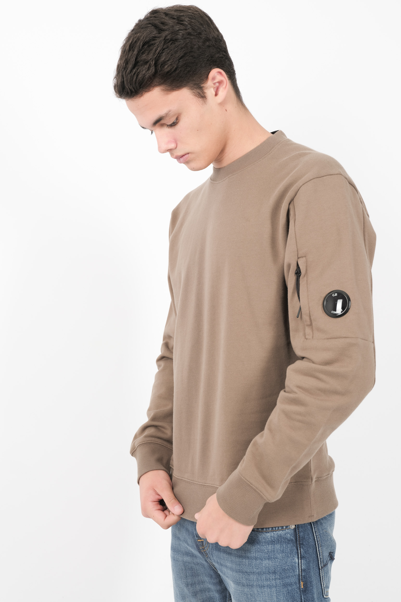 Image du produit SWEAT C.P COMPANY COL ROND EN POLAIRE TAUPE S023A-359
