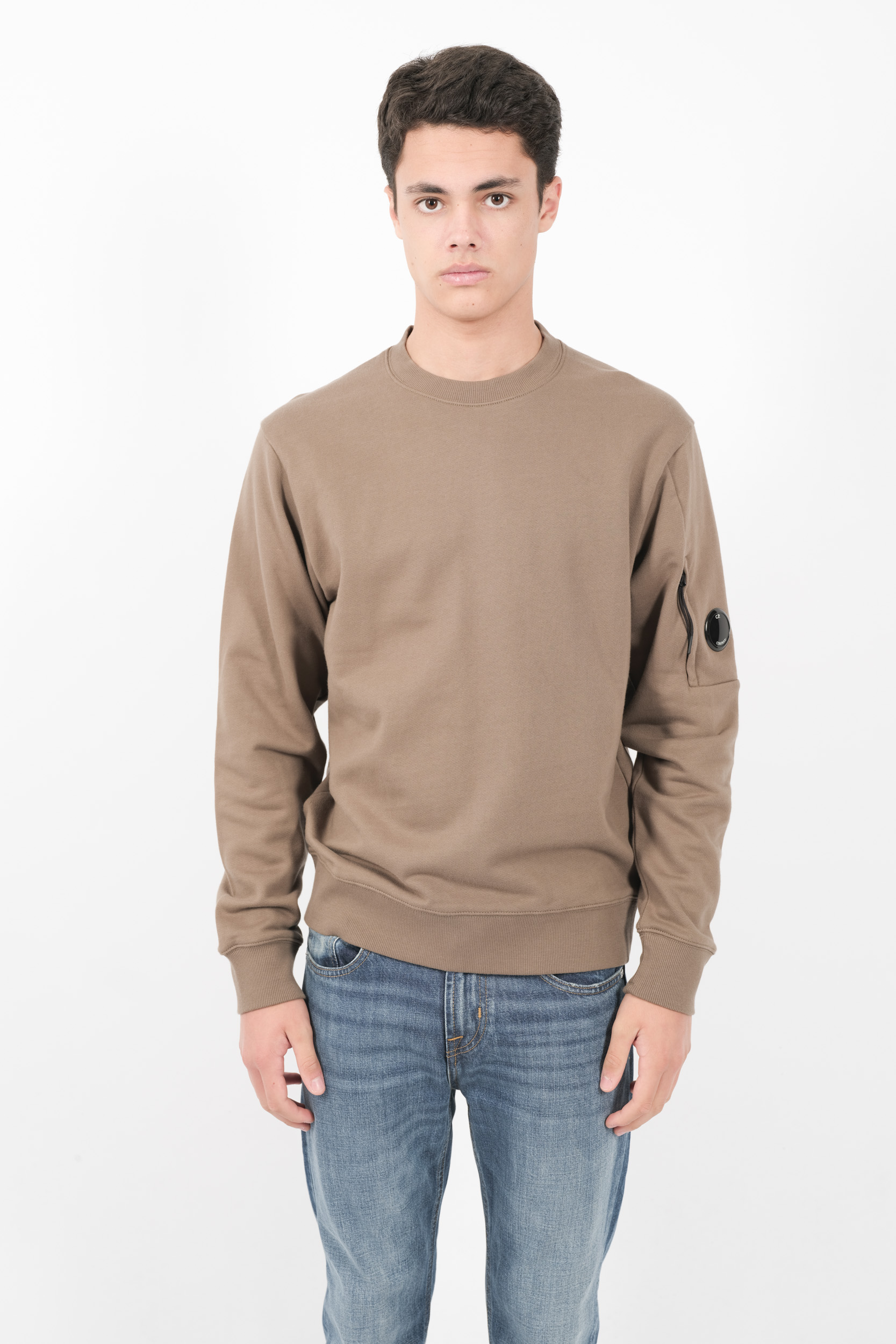  Image du produit SWEAT C.P COMPANY COL ROND EN POLAIRE TAUPE S023A-359 - 3