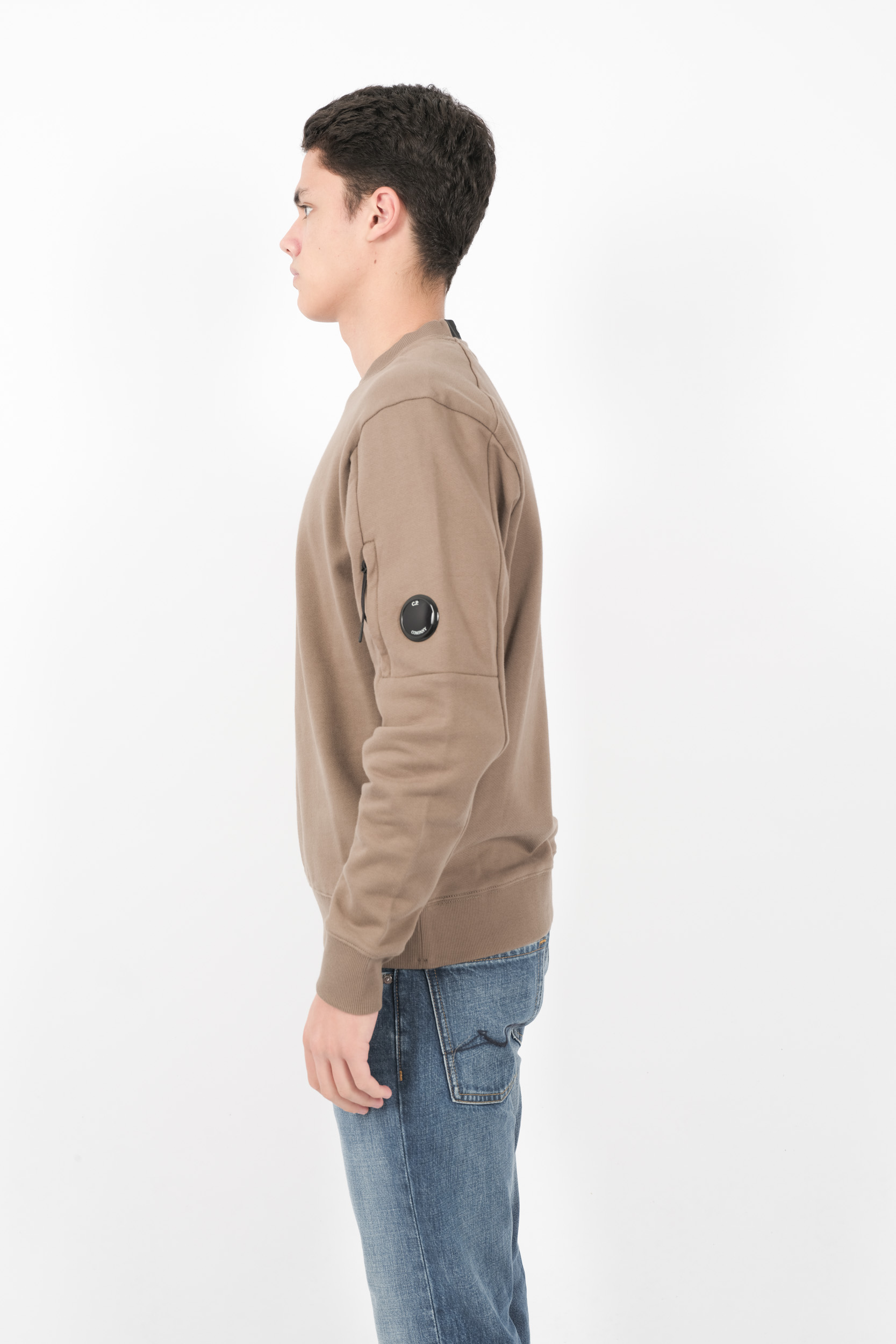  Image du produit SWEAT C.P COMPANY COL ROND EN POLAIRE TAUPE S023A-359 - 4