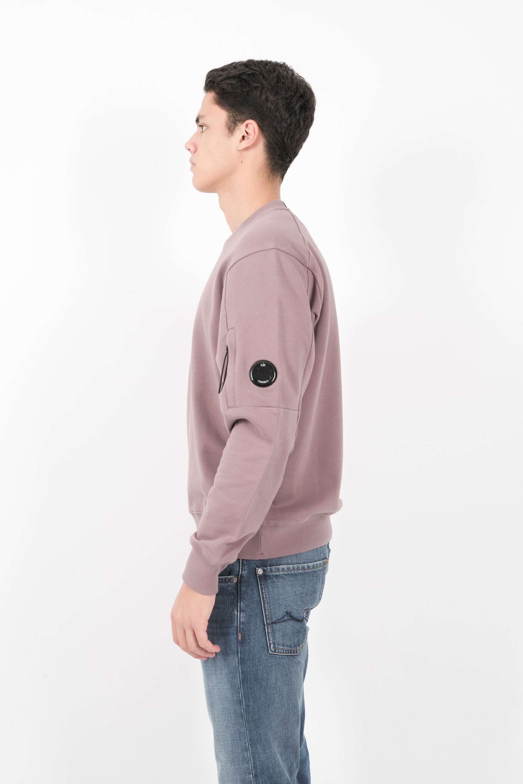  Image du produit SWEAT C.P COMPANY COL ROND EN POLAIRE LAVANDE S023A-735 - 4