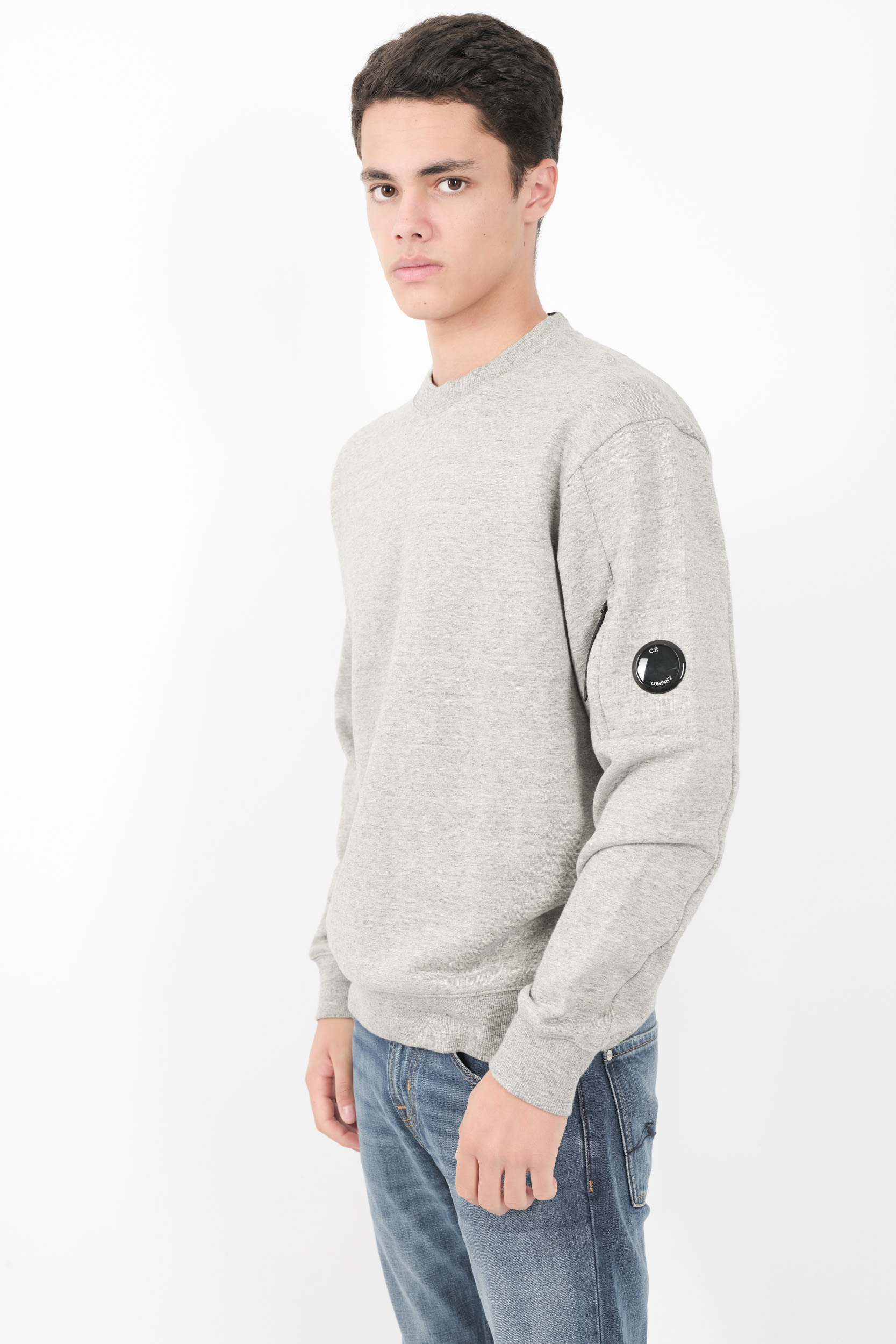 SWEAT C.P COMPANY COL ROND GRIS S023A-M94