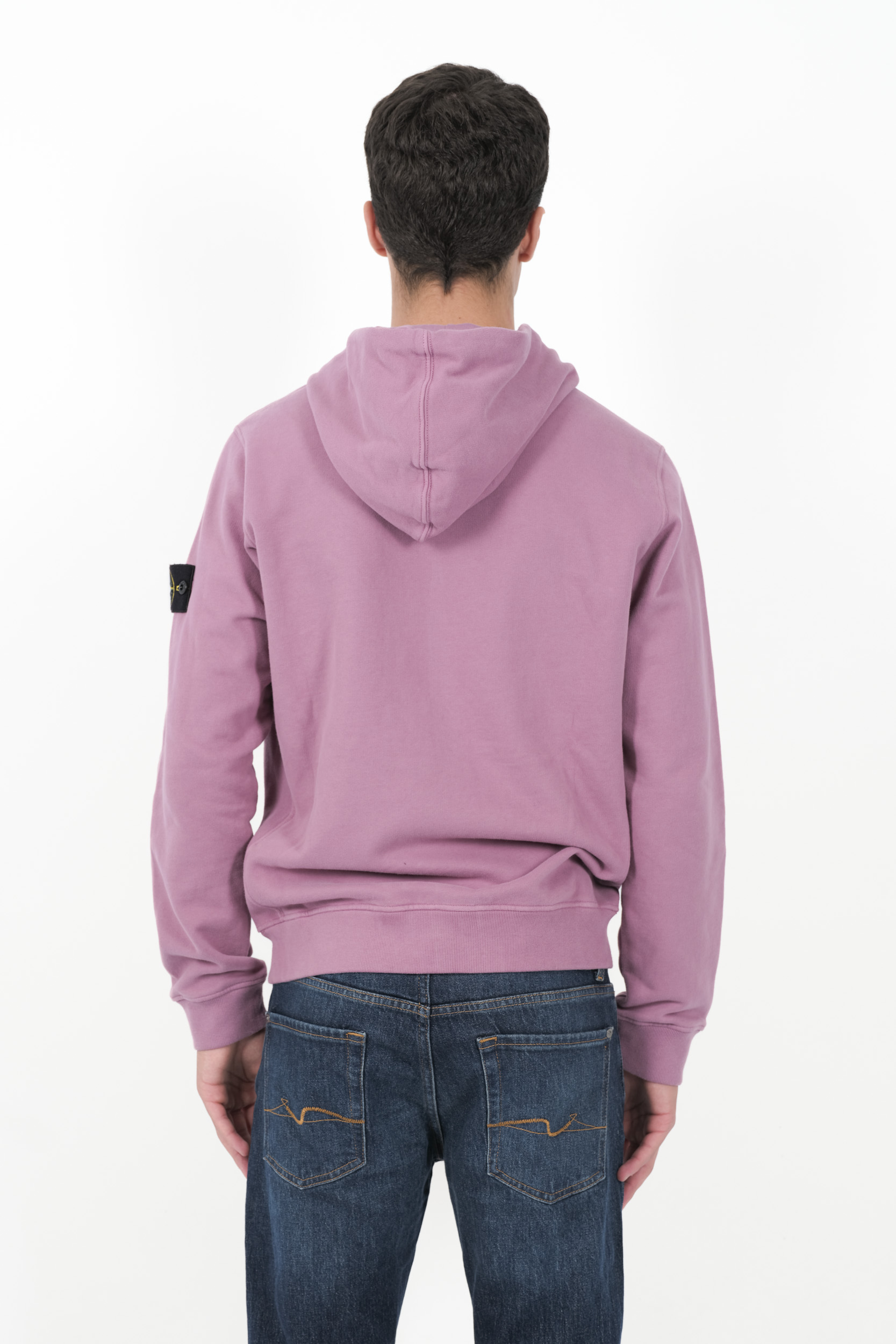  Image du produit SWEAT STONE ISLAND CAPUCHE ZIPPE ROSE 811563520-V0086 - 5