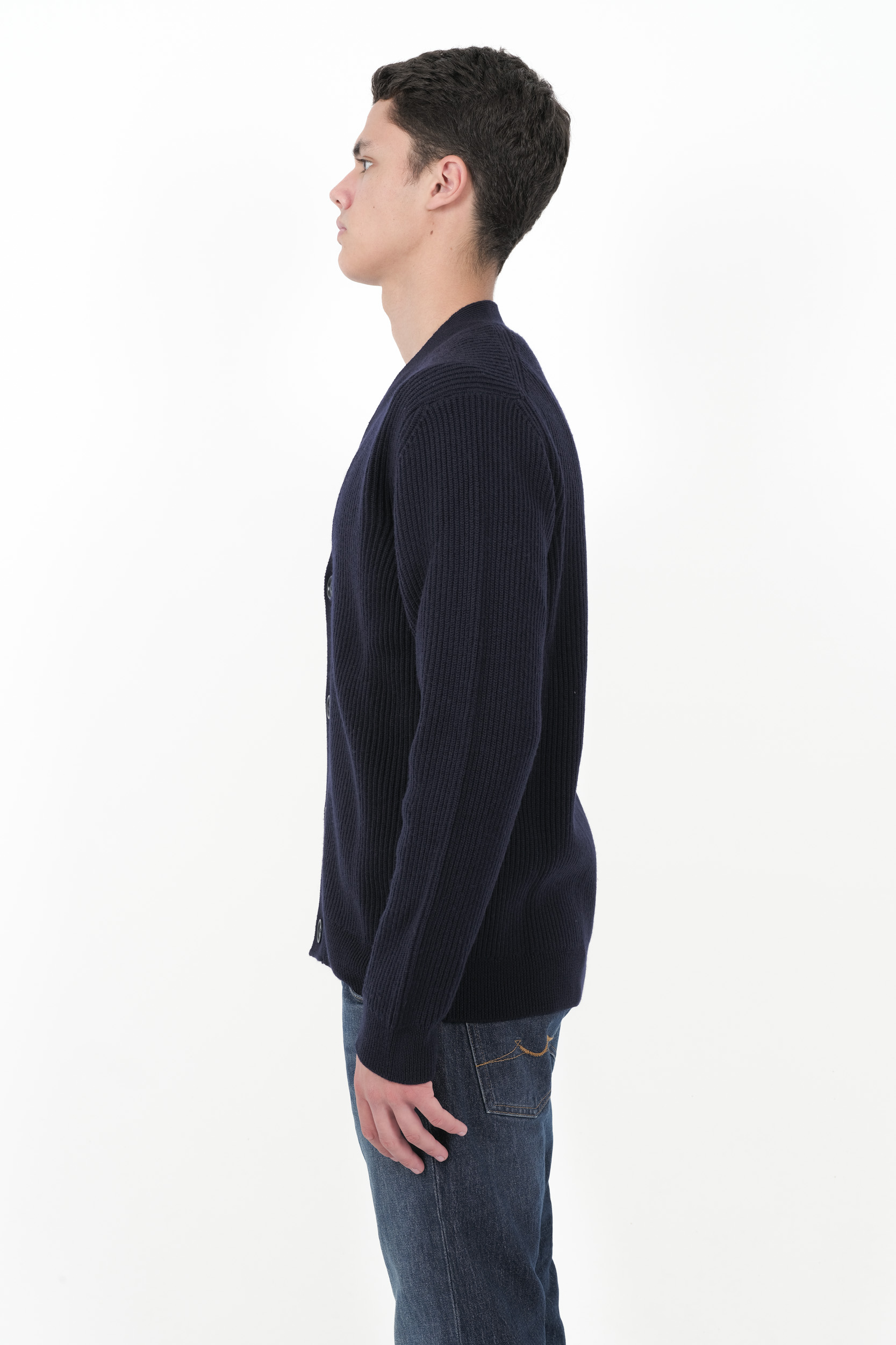 CARDIGAN WOOLRICH A BOUTONS MARINE N0322-3989