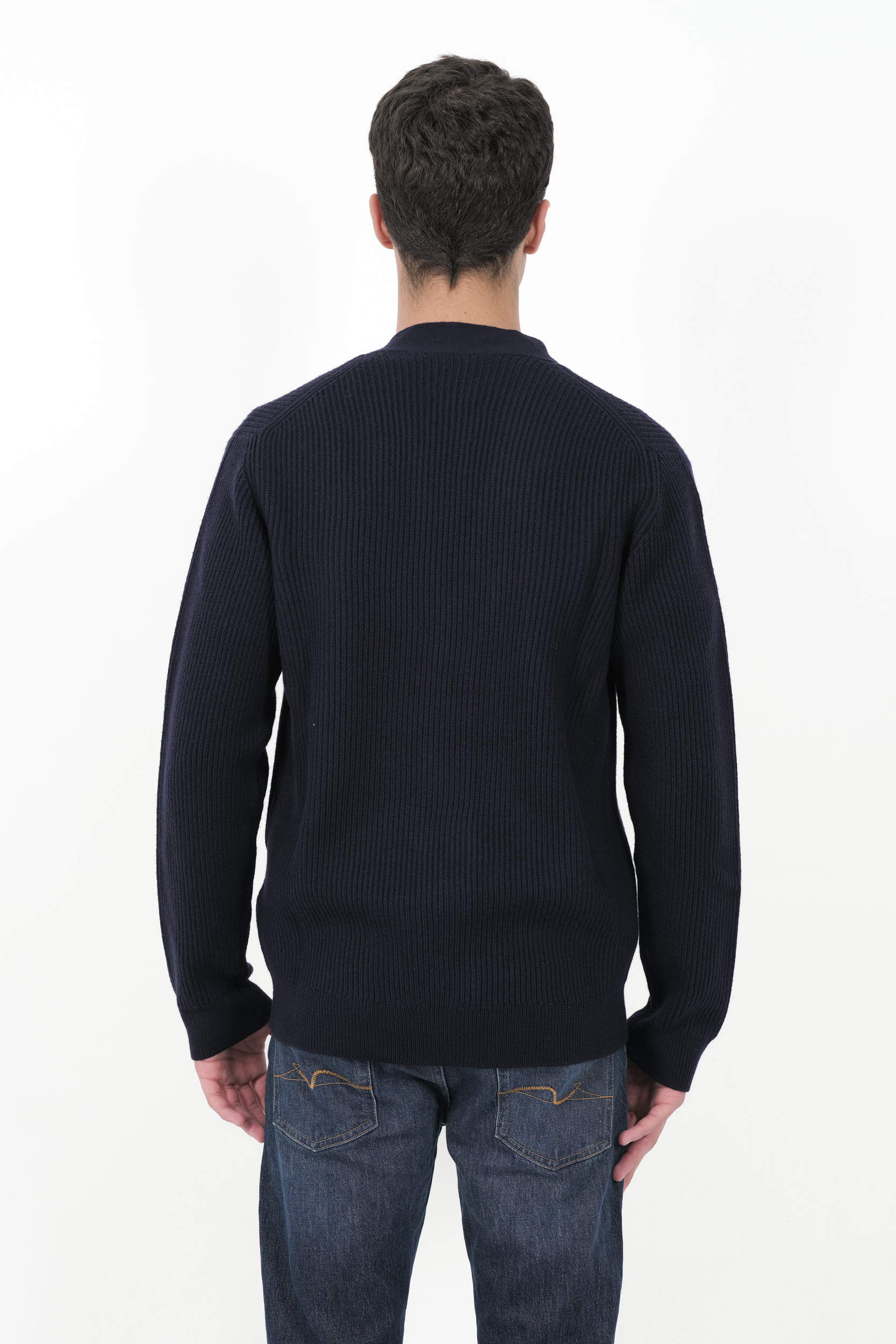 CARDIGAN WOOLRICH A BOUTONS MARINE N0322-3989