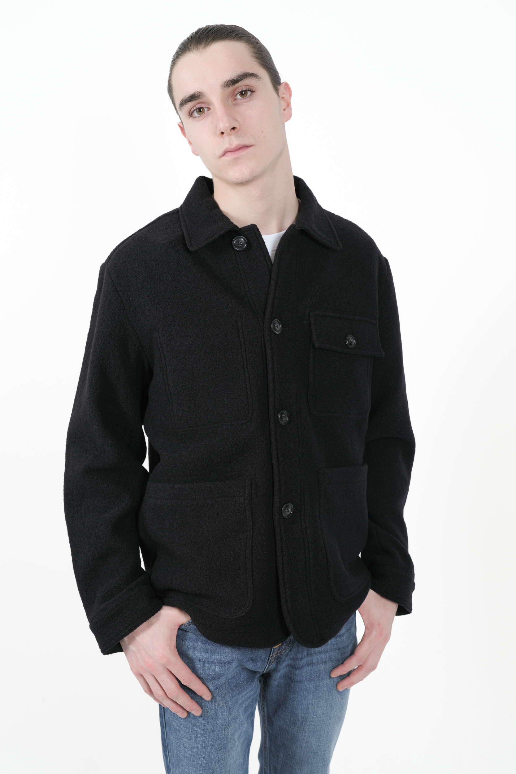 VESTE WOOLRICH EN LAINE NOIR S0135-100