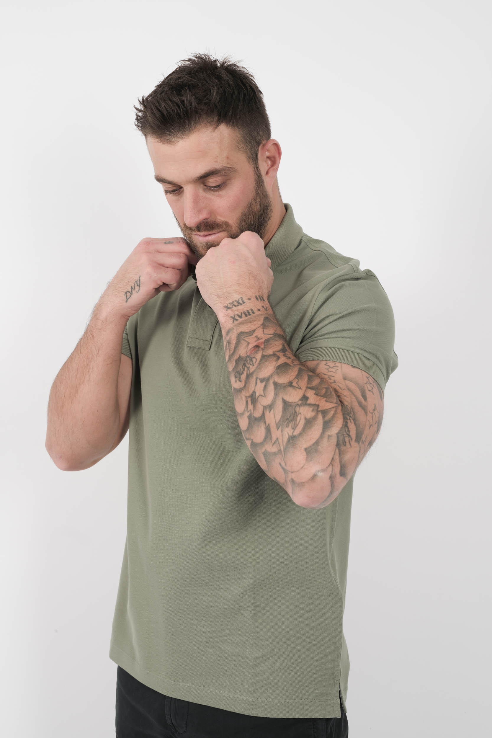 Image du produit POLO STONE ISLAND SLIM FIT VERT S15222SCS17-V0055