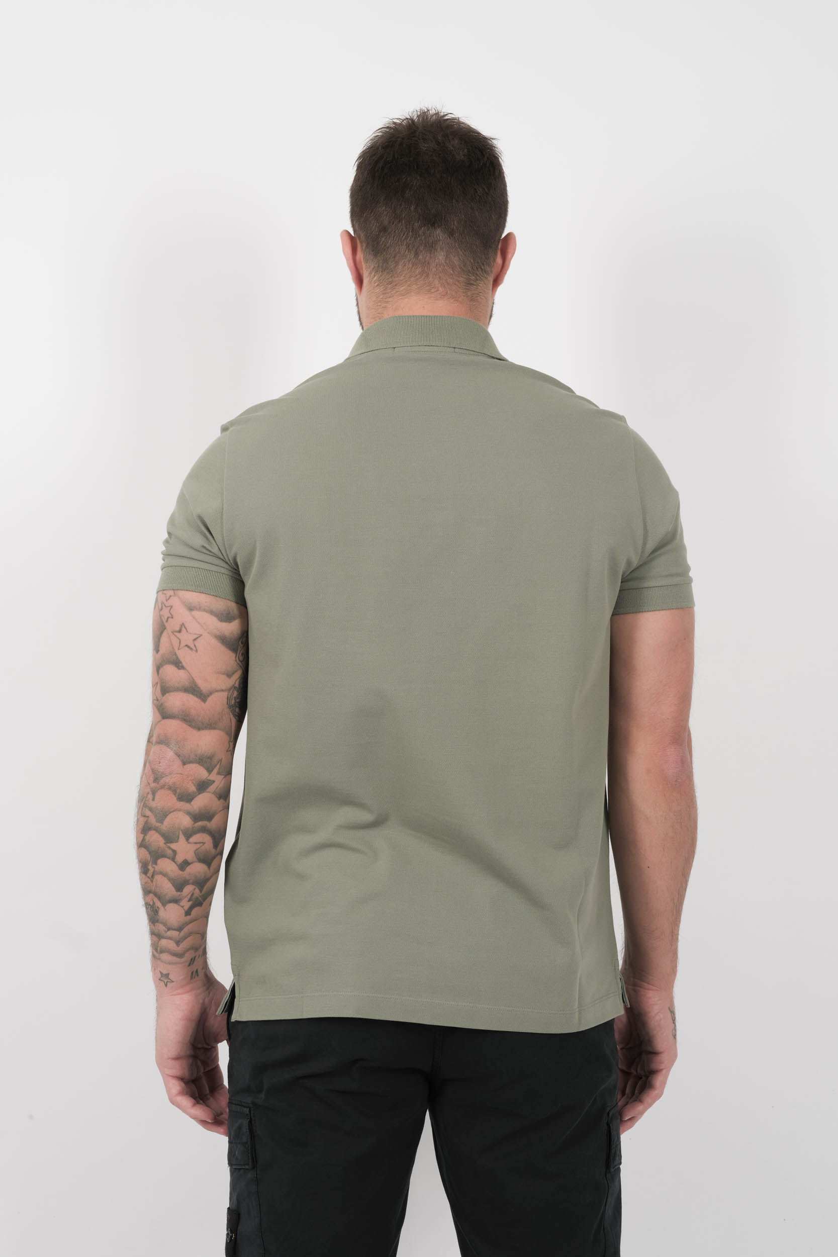  Image du produit POLO STONE ISLAND SLIM FIT VERT S15222SCS17-V0055 - 5