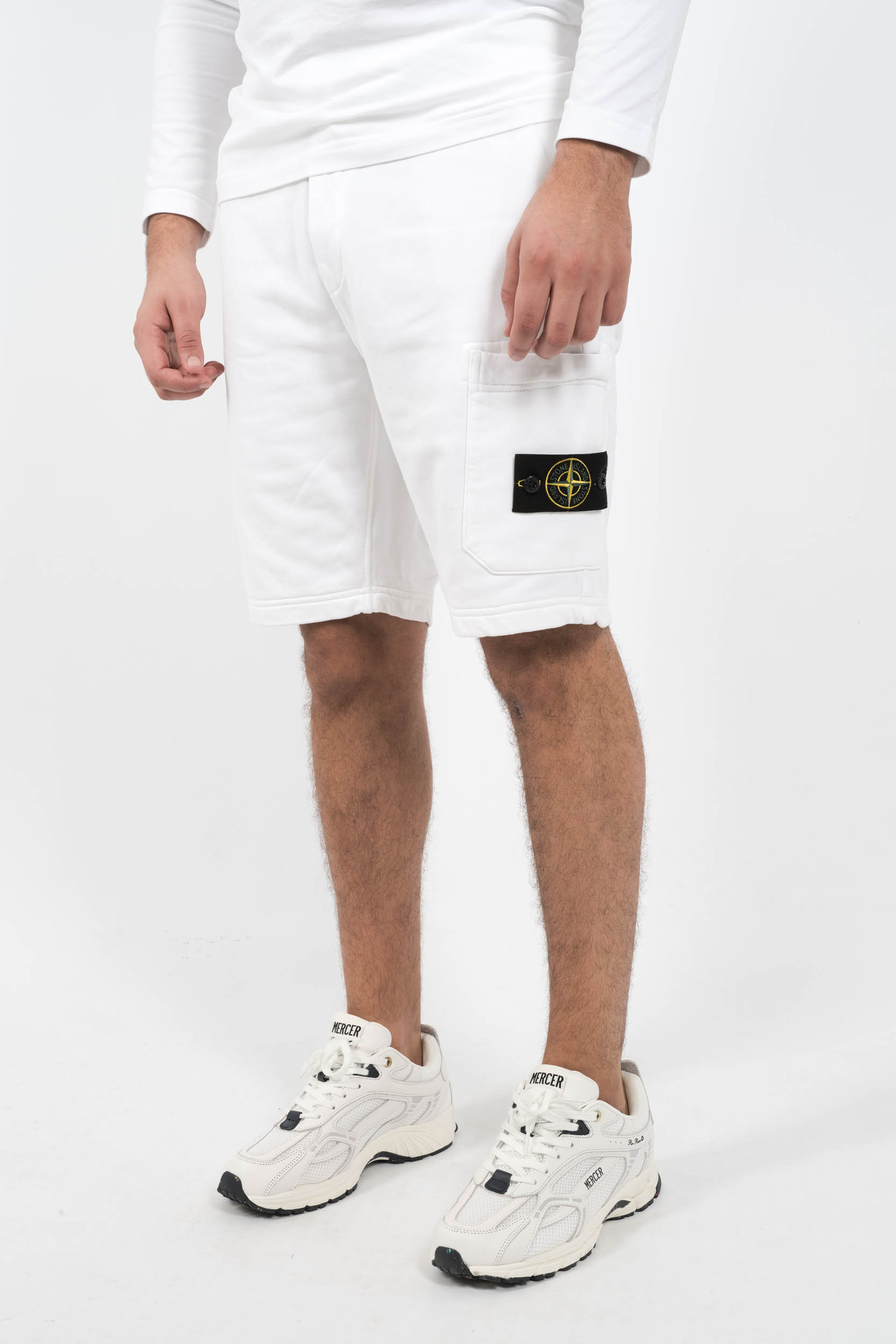 Image du produit BERMUDA STONE ISLAND EN COTON BLANC S156212S51-V0001