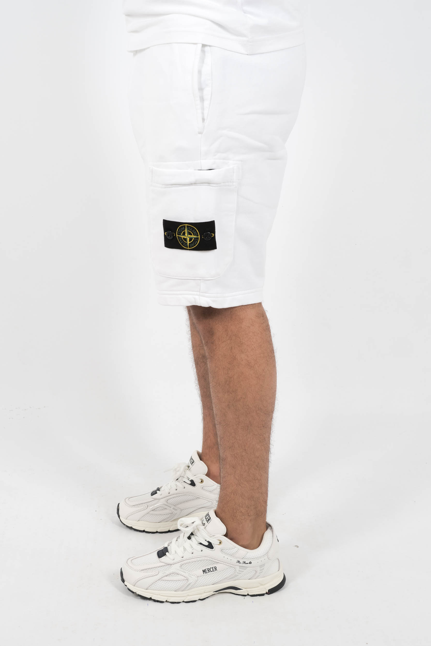BERMUDA STONE ISLAND EN COTON BLANC S156212S51-V0001