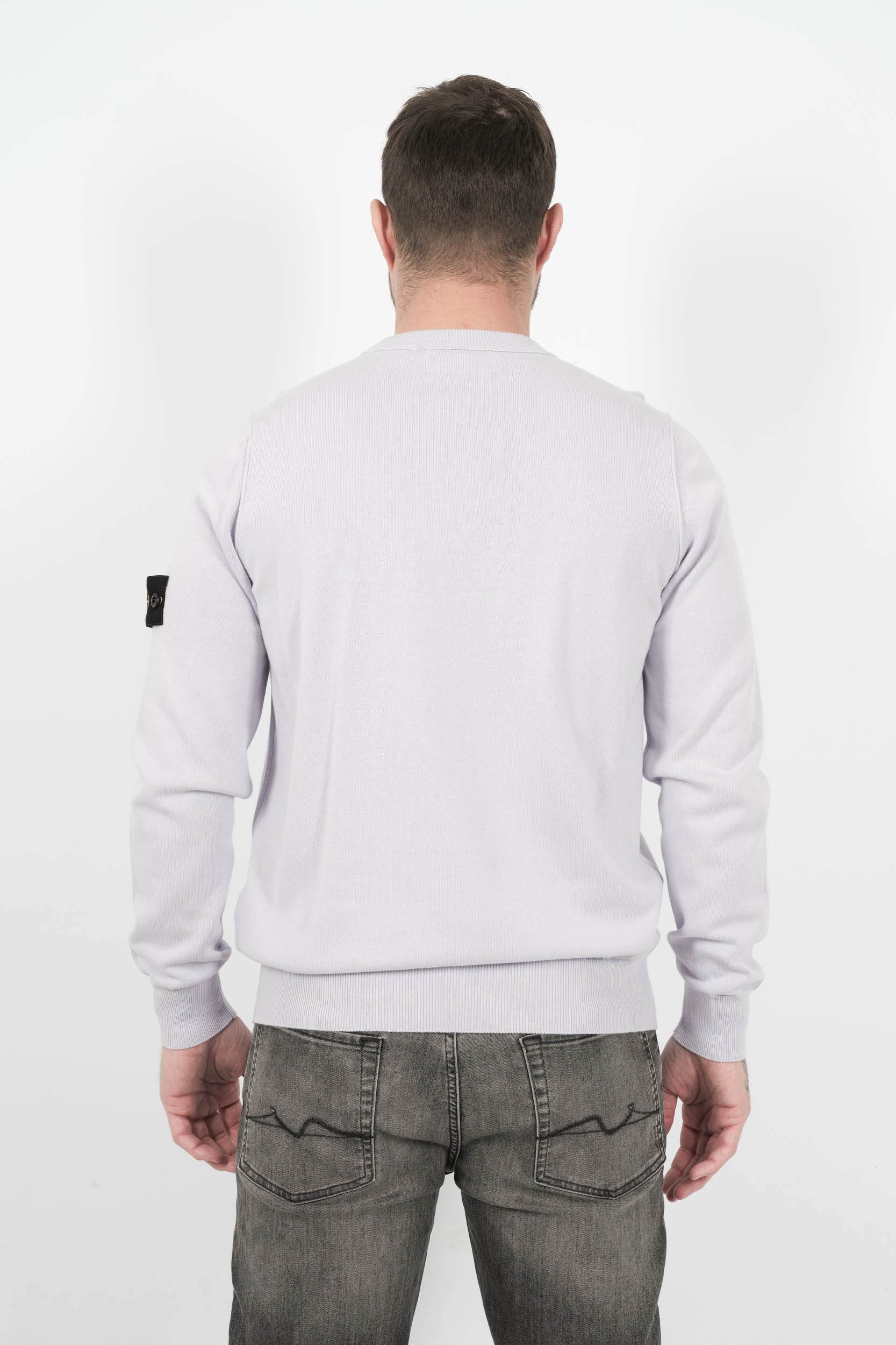 PULL STONE ISLAND COL ROND VIOLET CLAIR S155153SB2-V0088