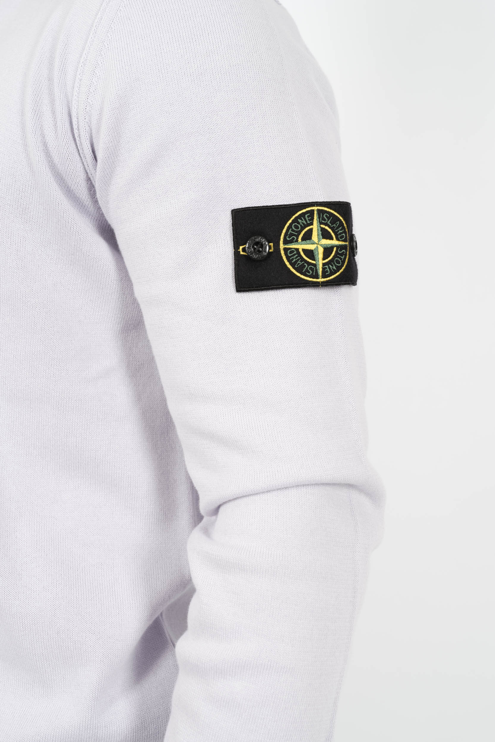PULL STONE ISLAND COL ROND VIOLET CLAIR S155153SB2-V0088