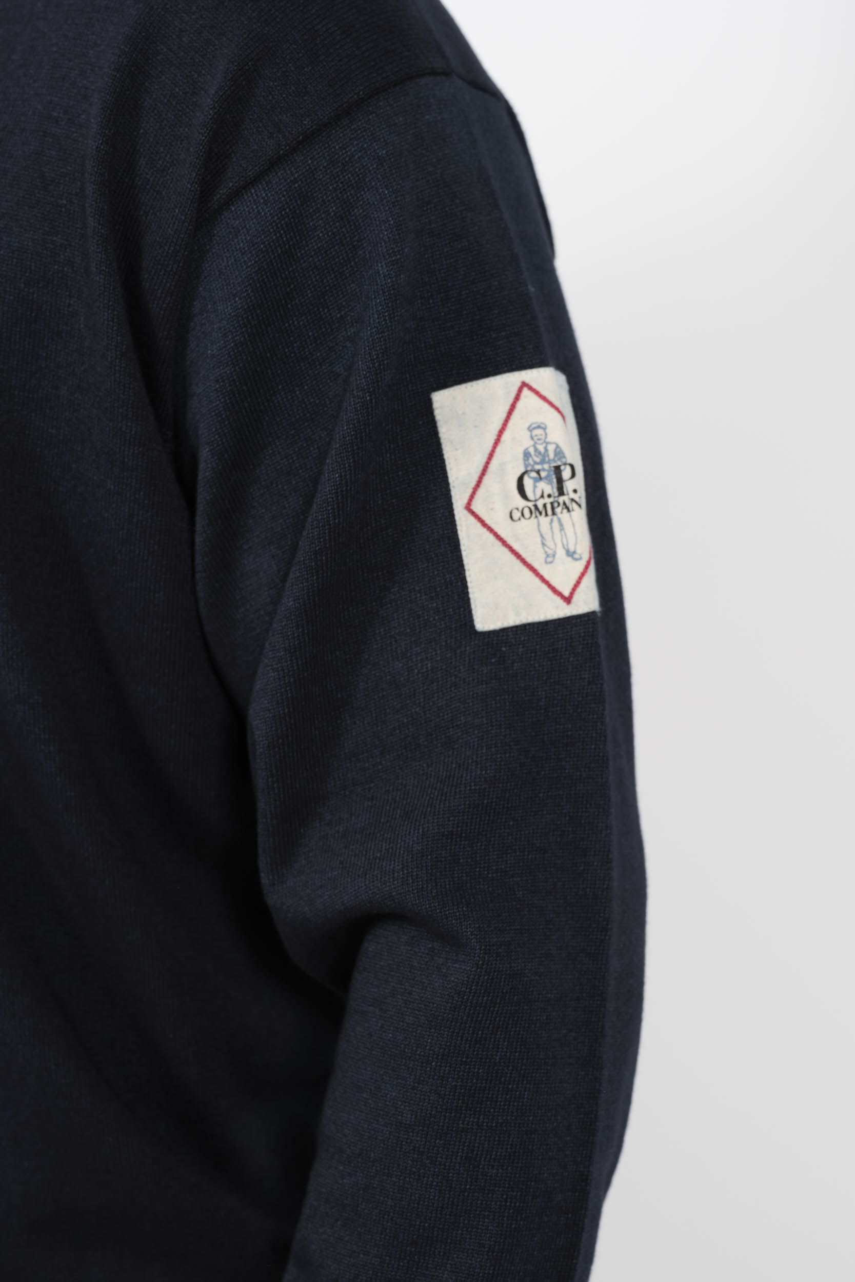 PULL C.P COMPANY COL ROND LOGO BRODE MARINE N195A-886