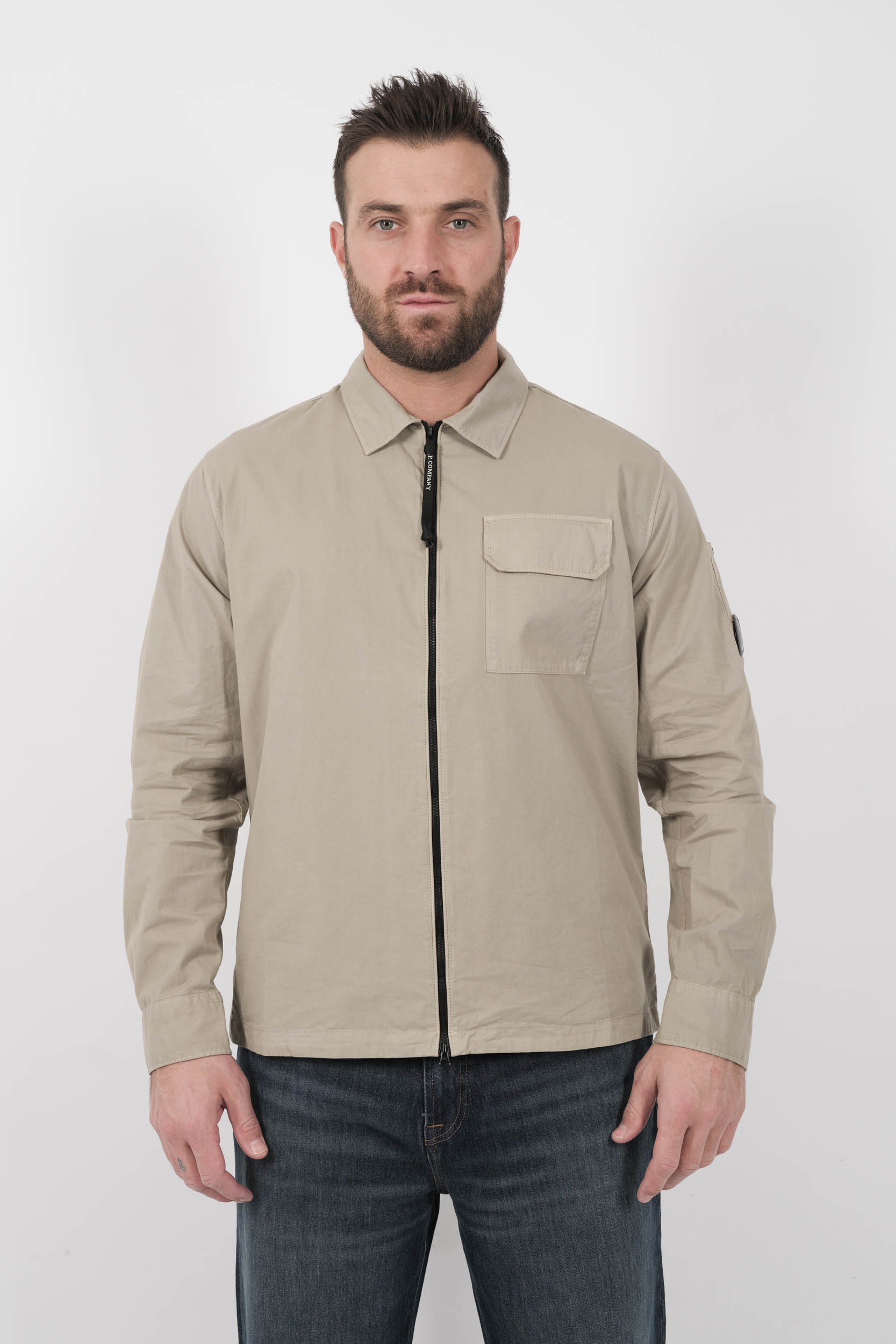 SURCHEMISE C.P COMPANY A ZIP BEIGE S124A-327