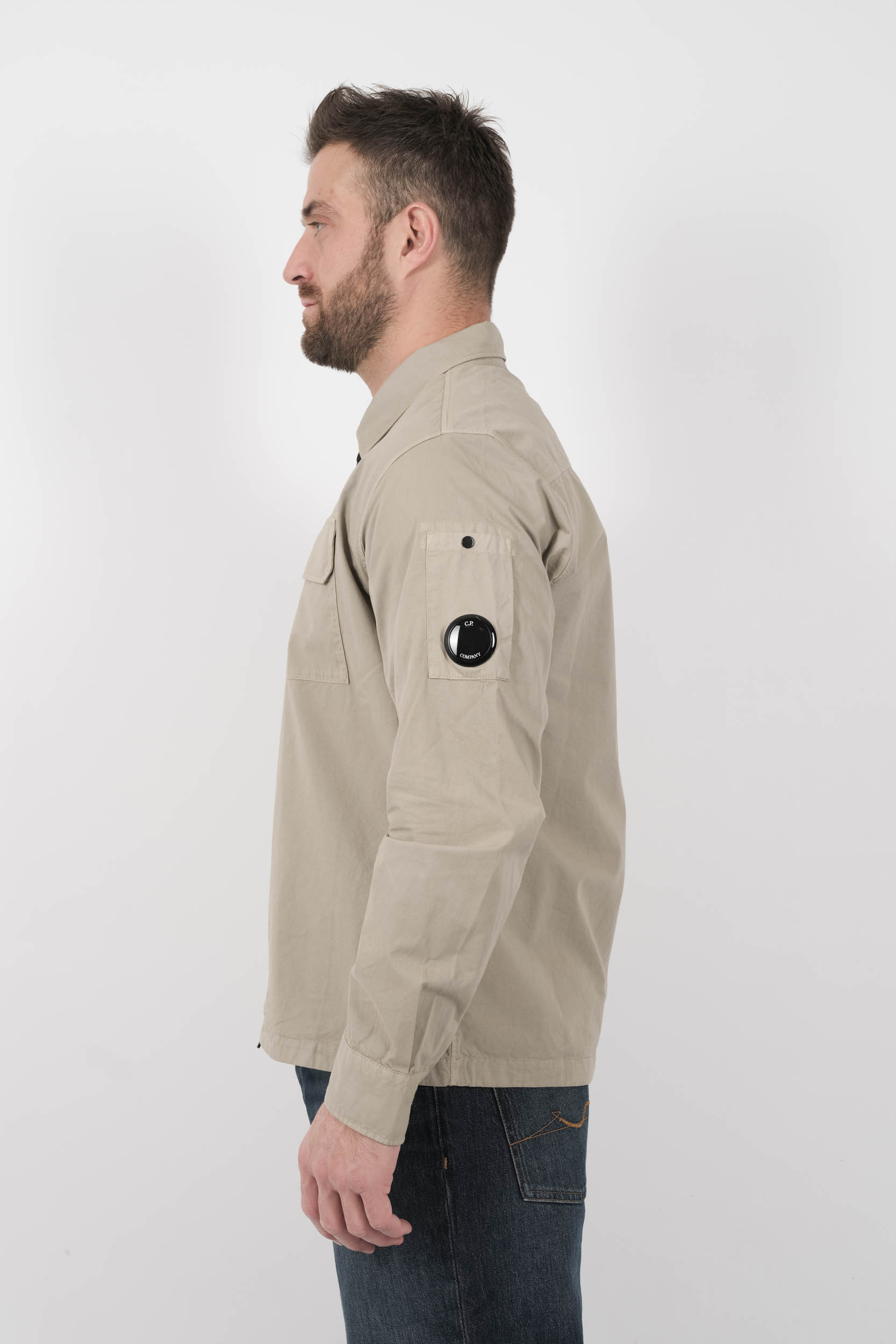 SURCHEMISE C.P COMPANY A ZIP BEIGE S124A-327