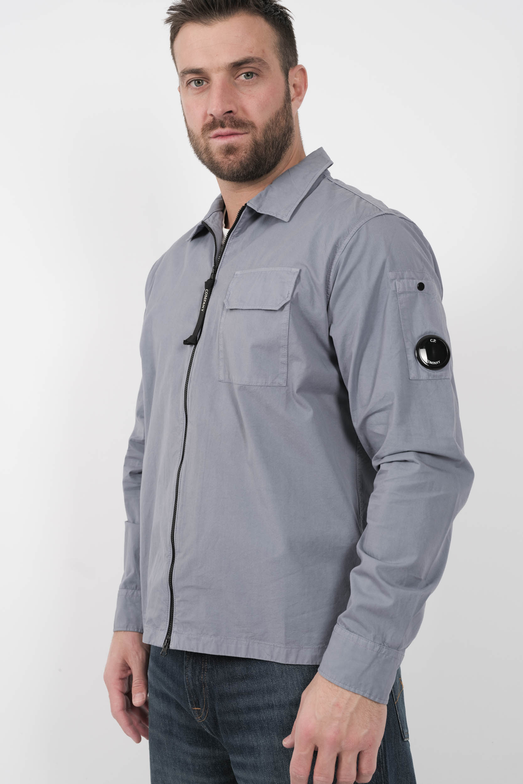 SURCHEMISE C.P COMPANY A ZIP VIOLET S124A-774