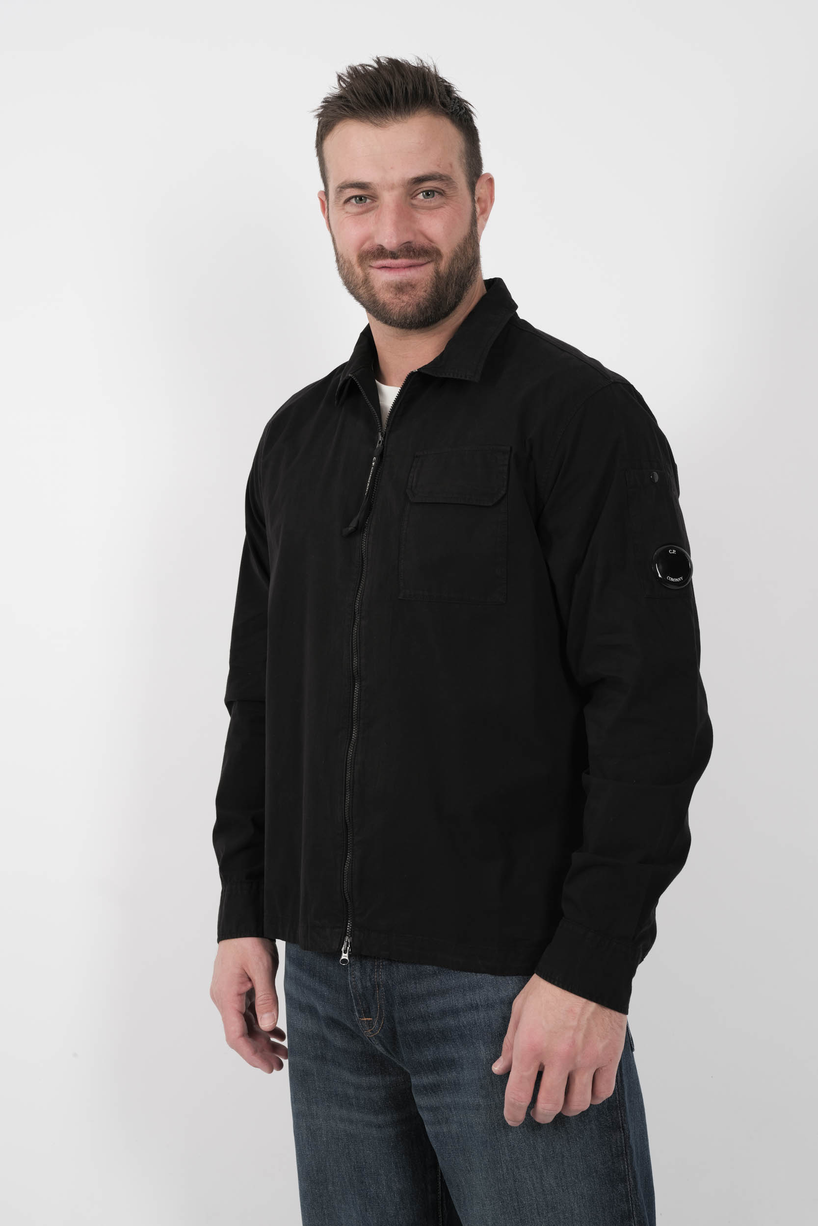 Image du produit SURCHEMISE C.P COMPANY A ZIP NOIR S124A-999