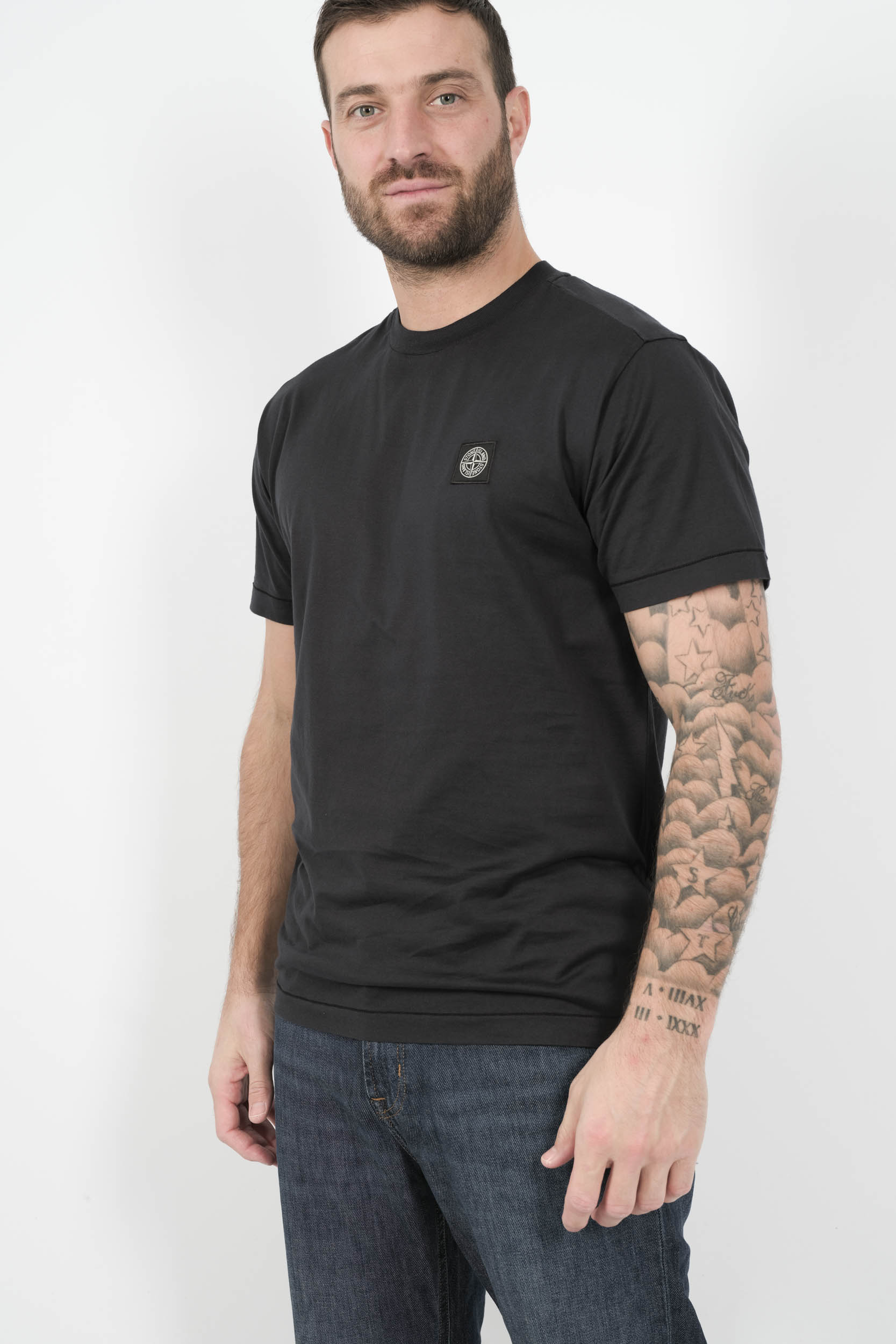 Image du produit TEE-SHIRT STONE ISLAND AVEC LOGO CARRE BRODE NOIR S152139S13-V0020