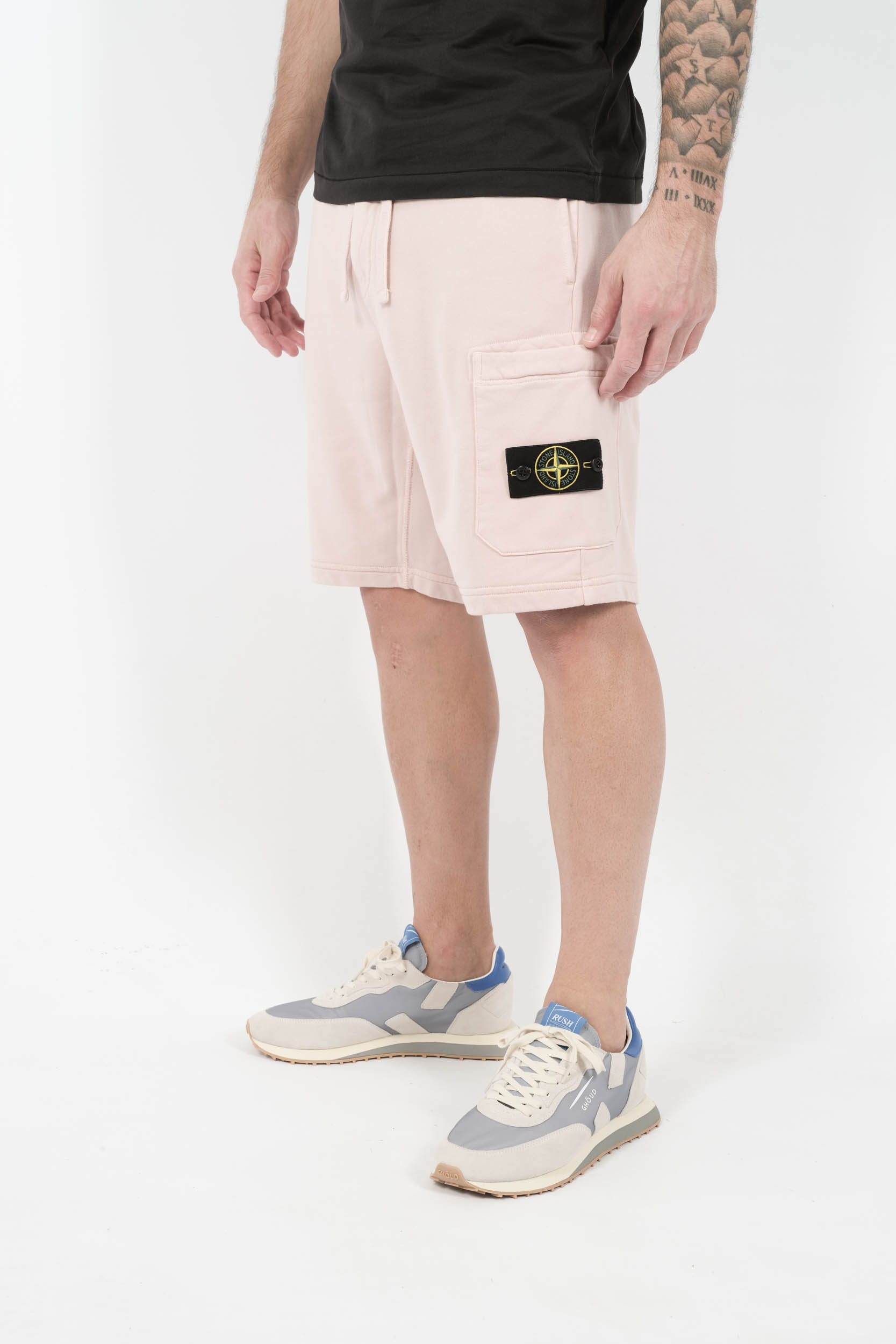 SHORT STONE ISLAND COTON ROSE S156212S51-V0082