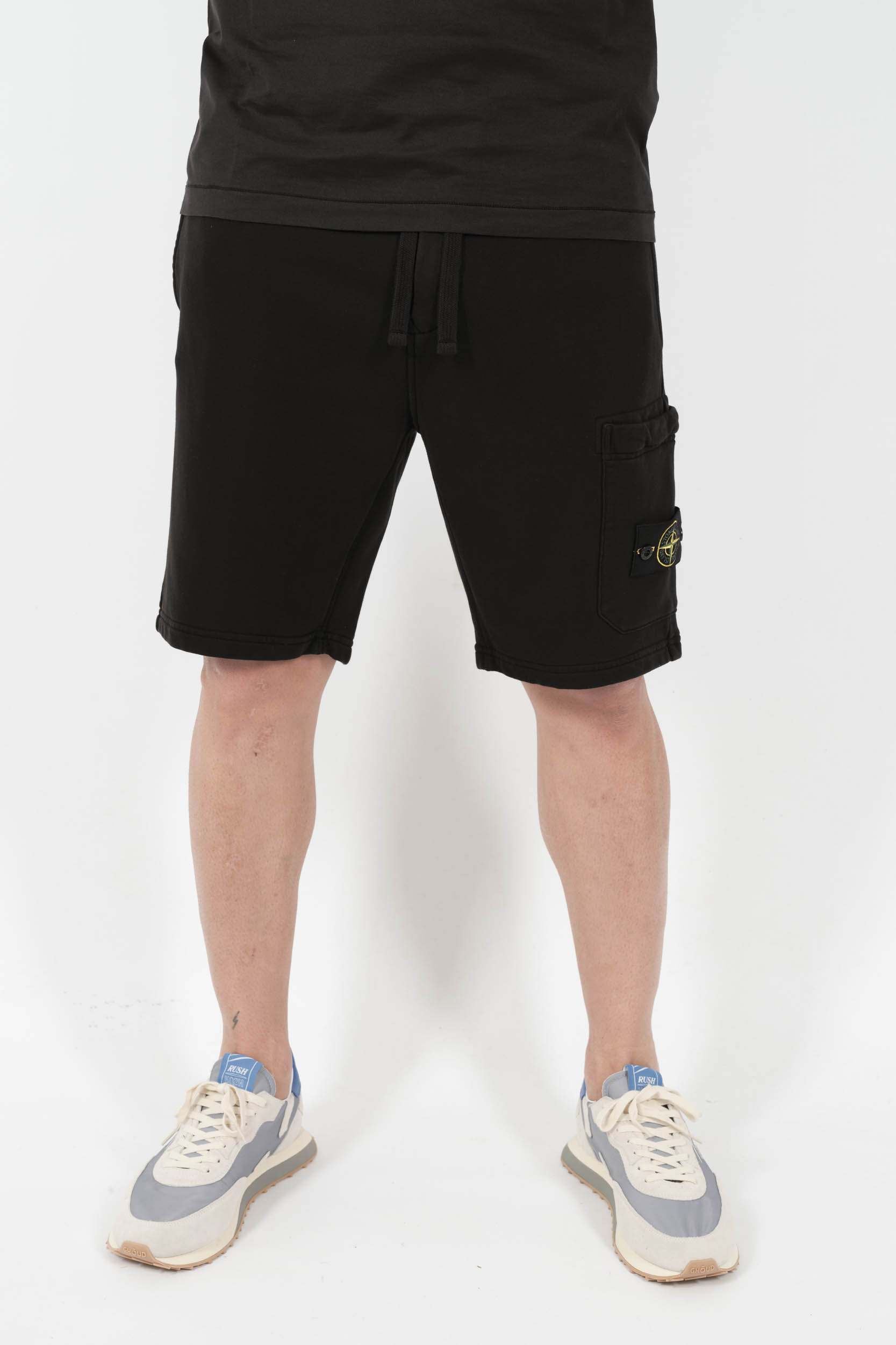 SHORT STONE ISLAND COTON NOIR S156212S51-V0029