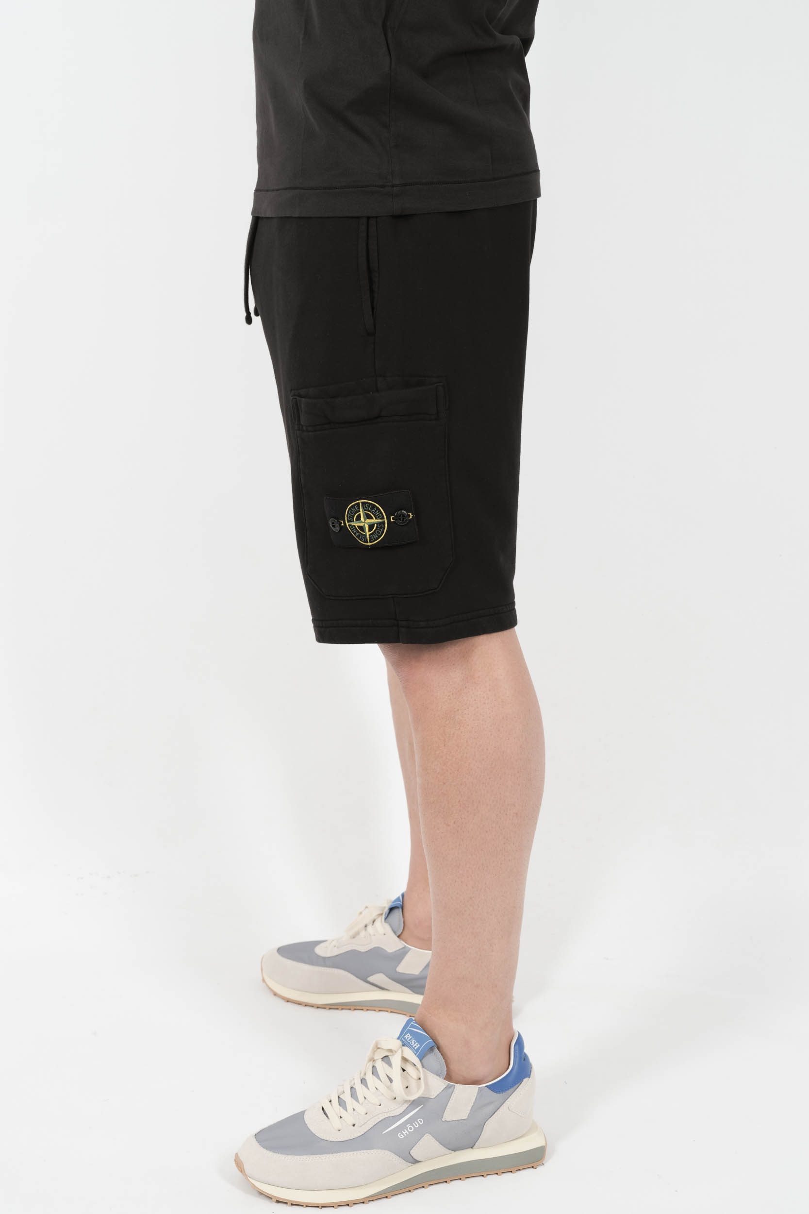 SHORT STONE ISLAND COTON NOIR S156212S51-V0029