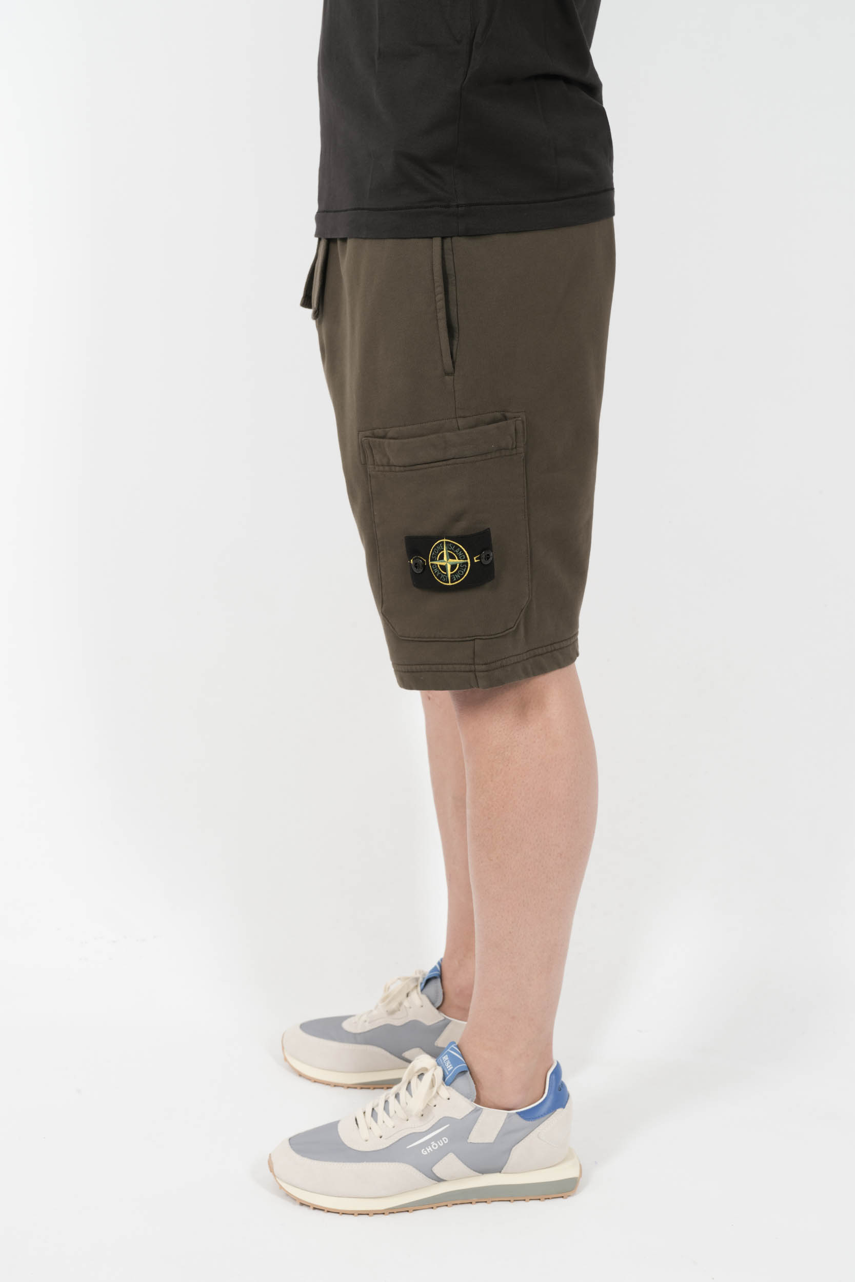  Image du produit SHORT STONE ISLAND COTON KAKI S156212S51-V0054 - 4